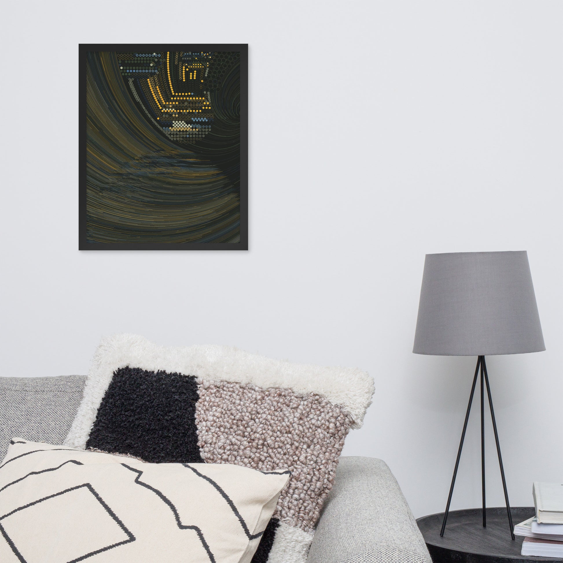 Coded at Sea - Framed poster - mudfm