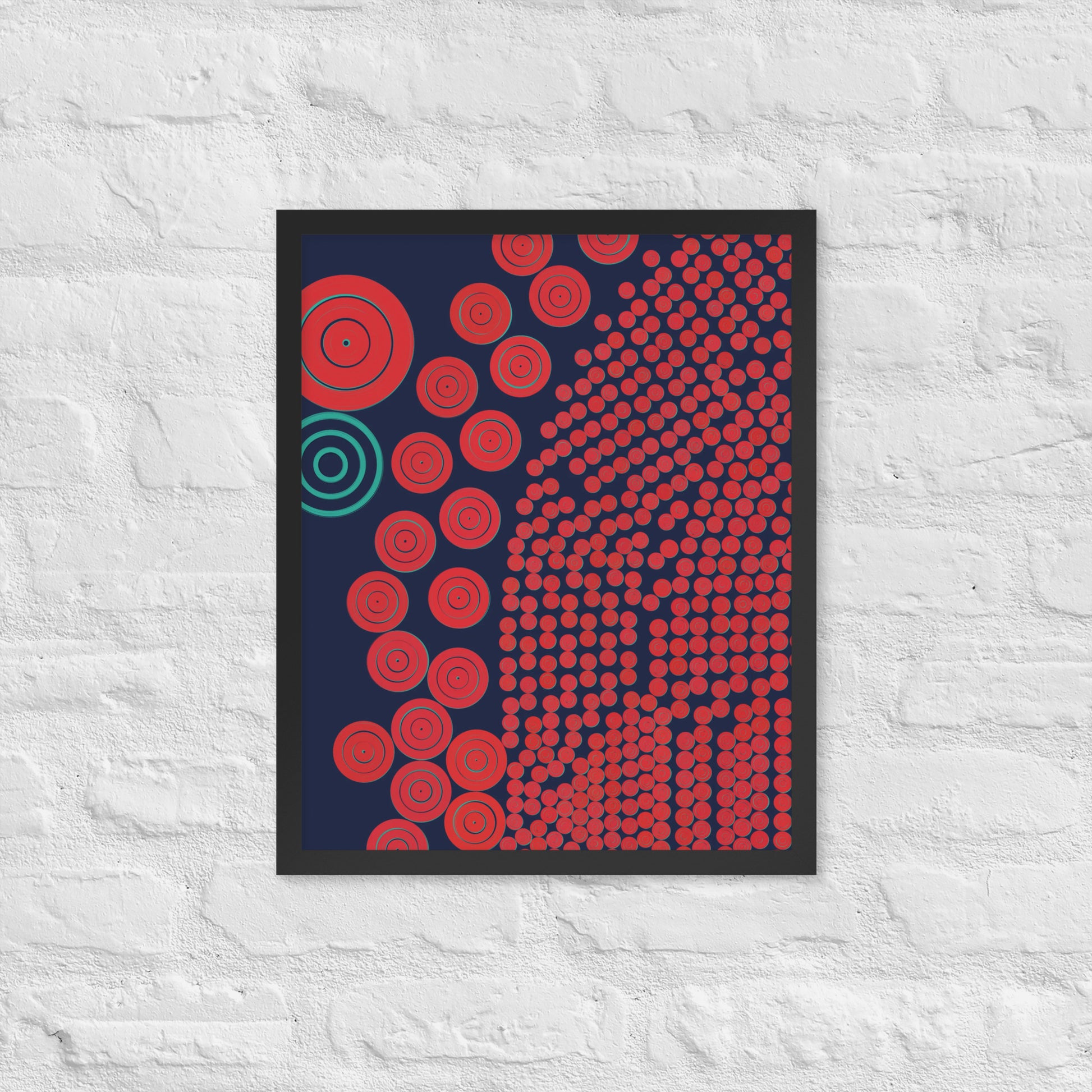 Donuts - Framed poster - mudfm