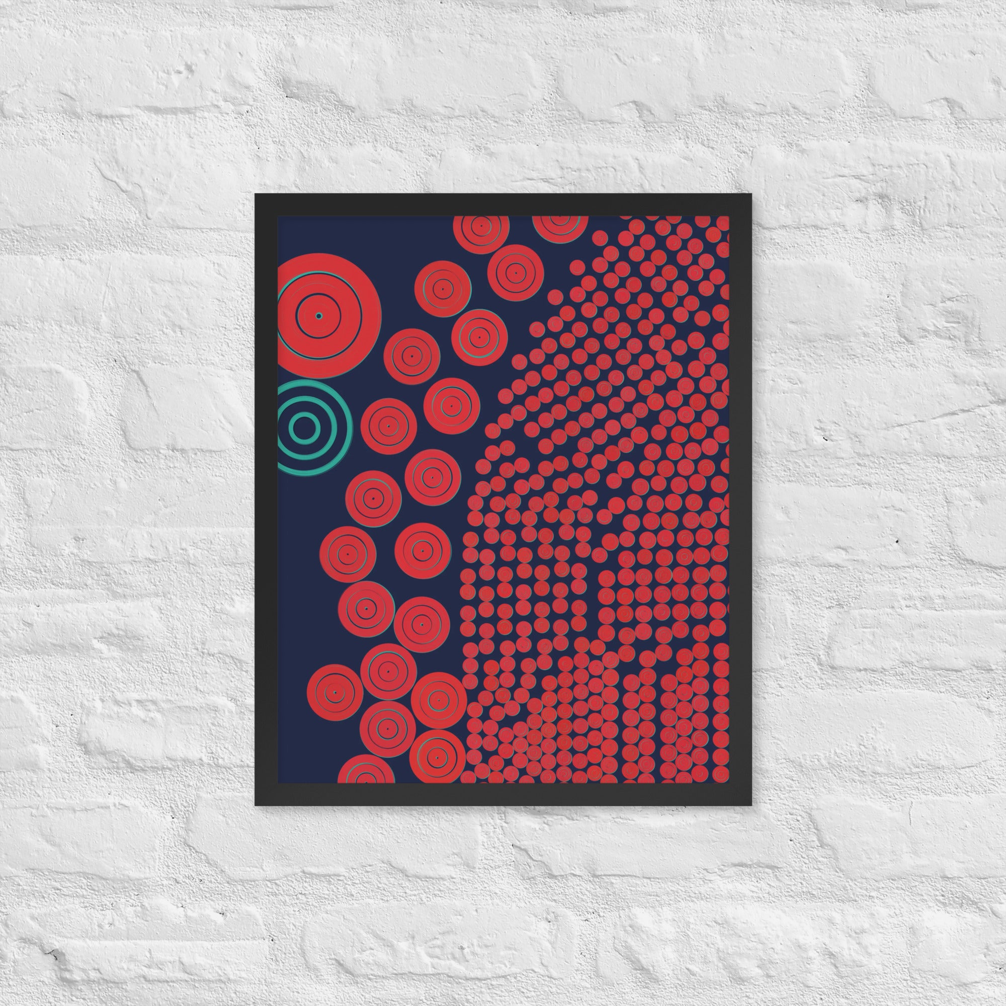 Donuts - Framed poster - mudfm