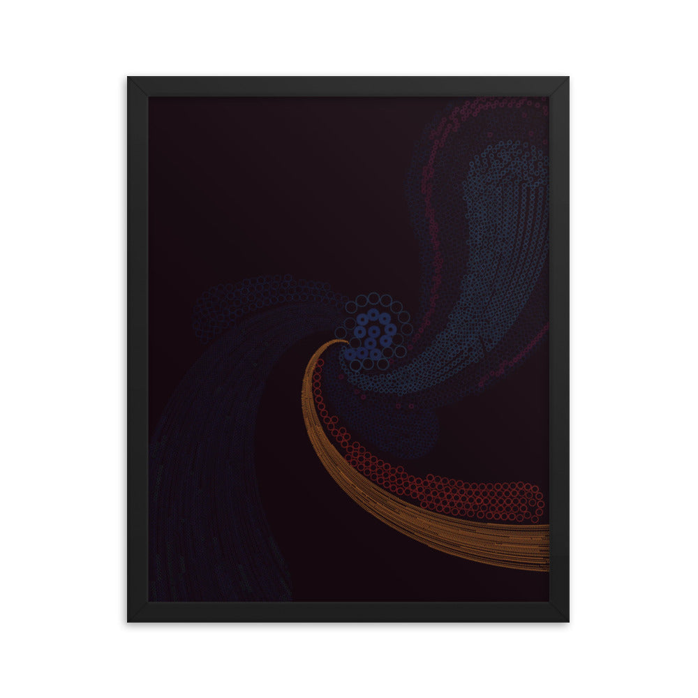 Come With - Framed poster - mudfm