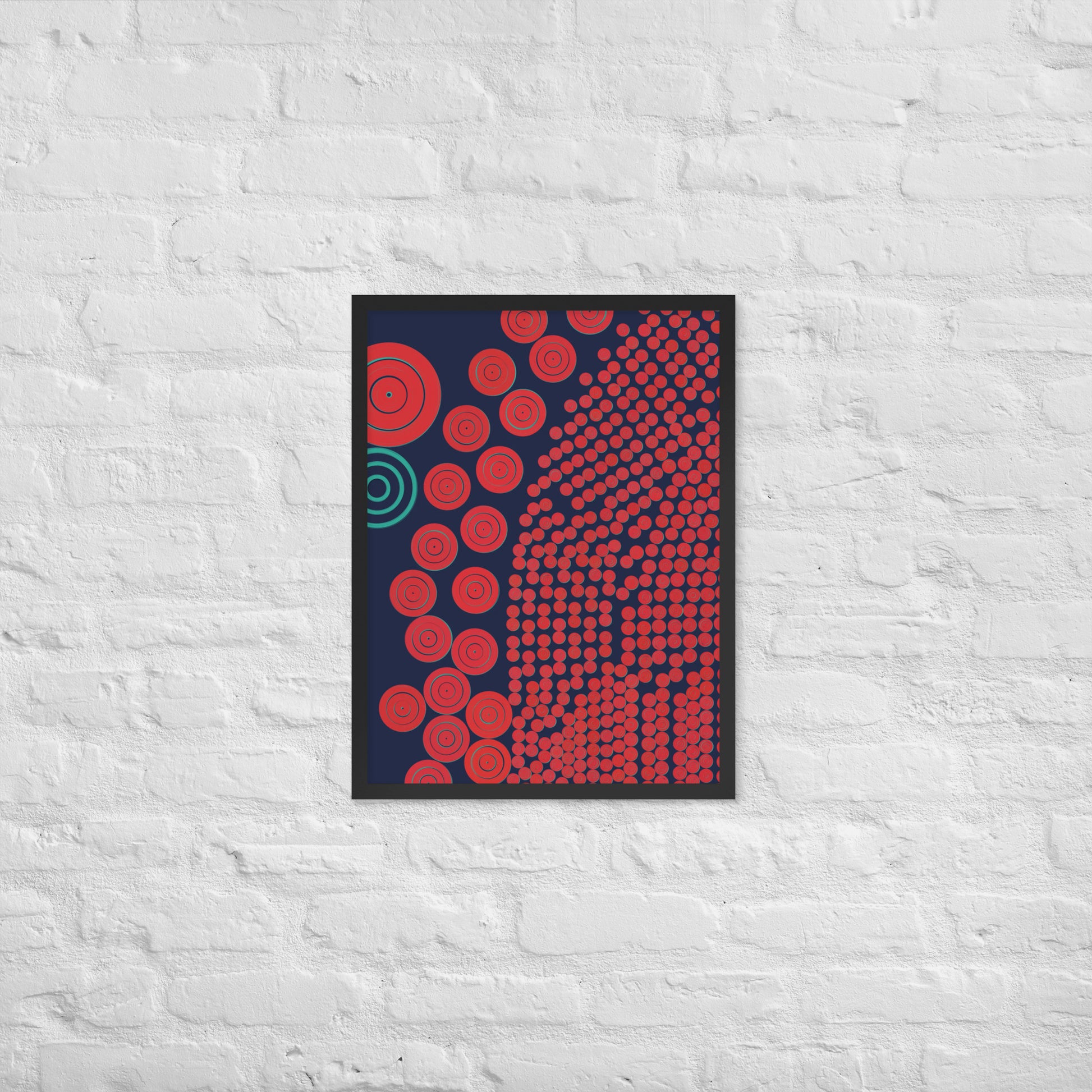Donuts - Framed poster - mudfm
