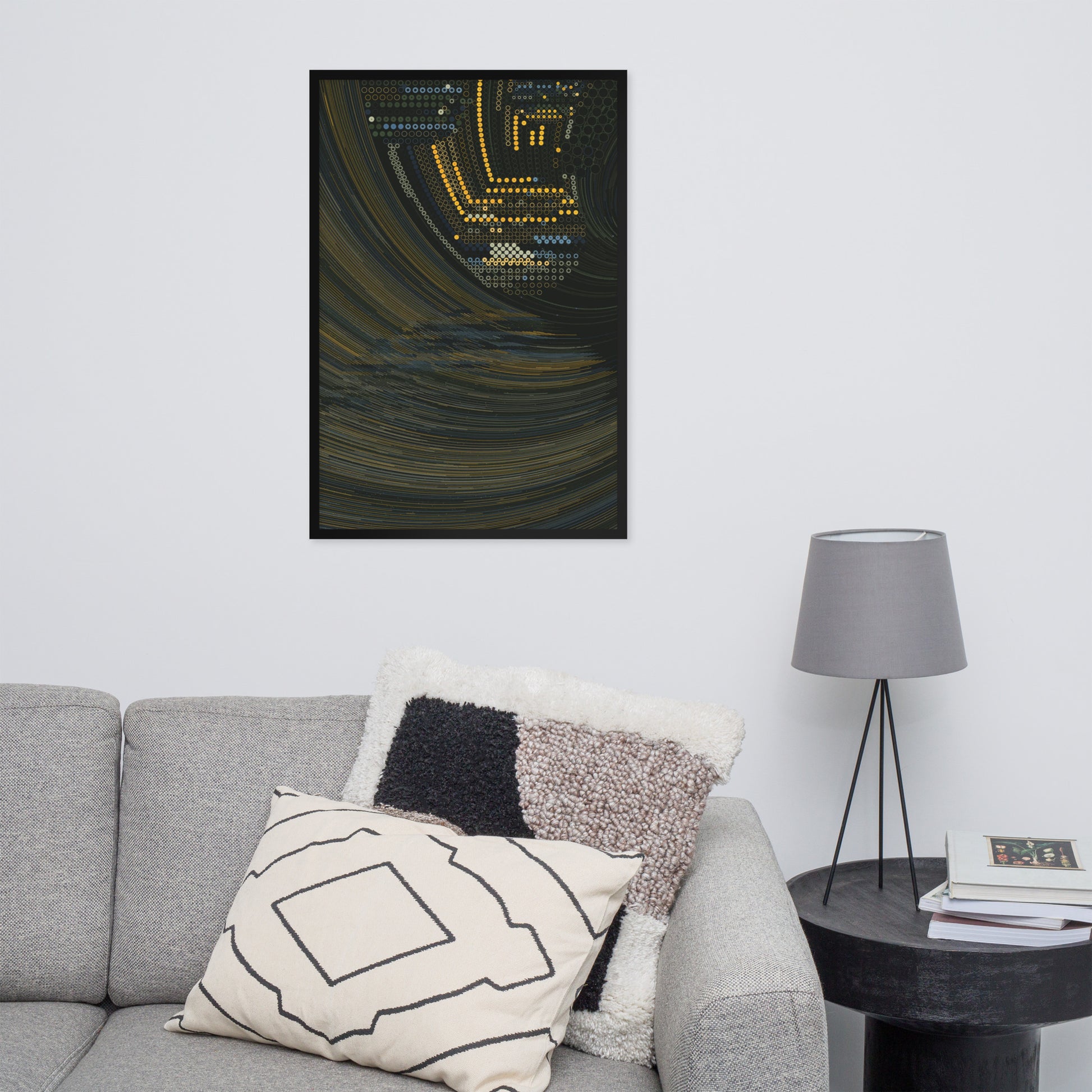 Coded at Sea - Framed poster - mudfm