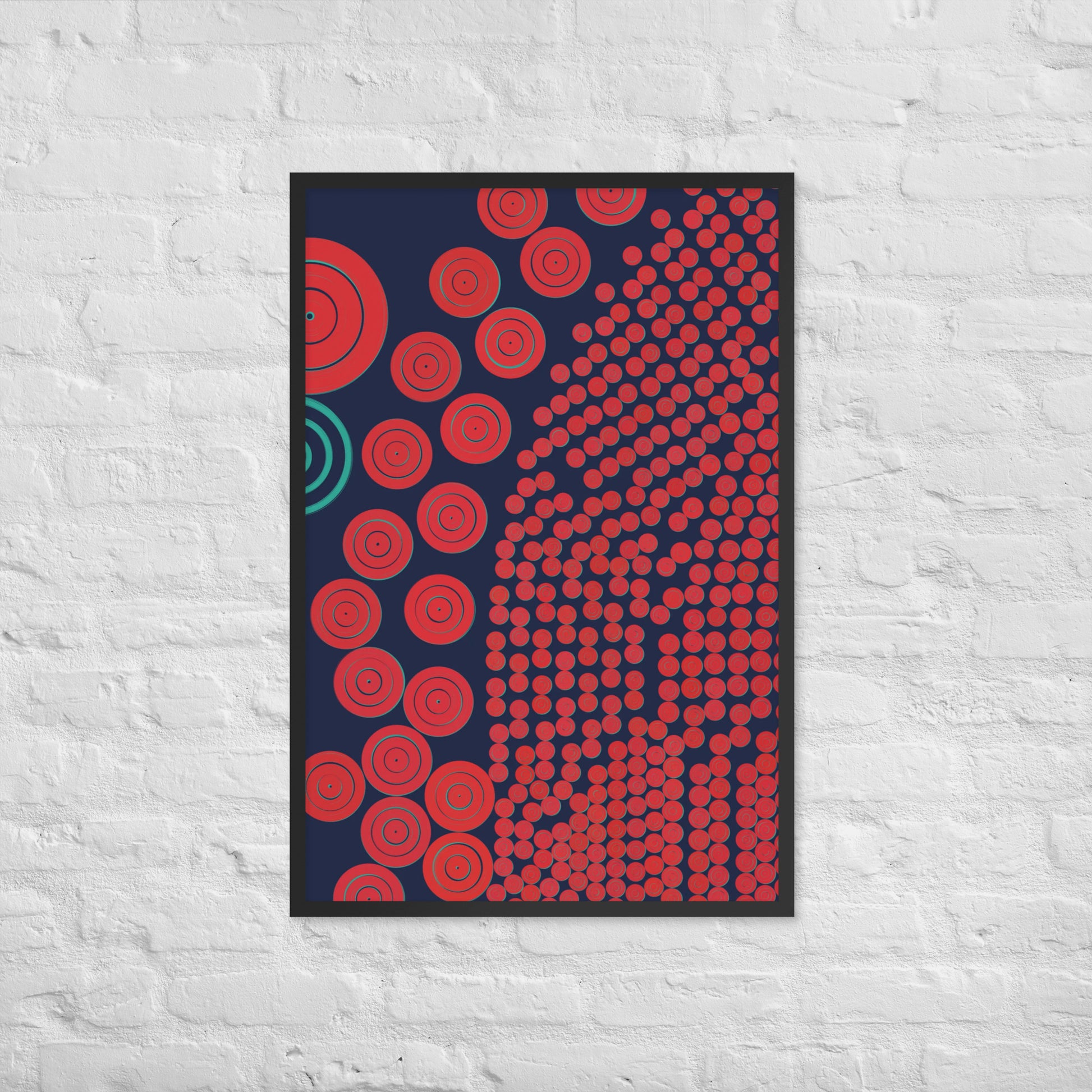 Donuts - Framed poster - mudfm