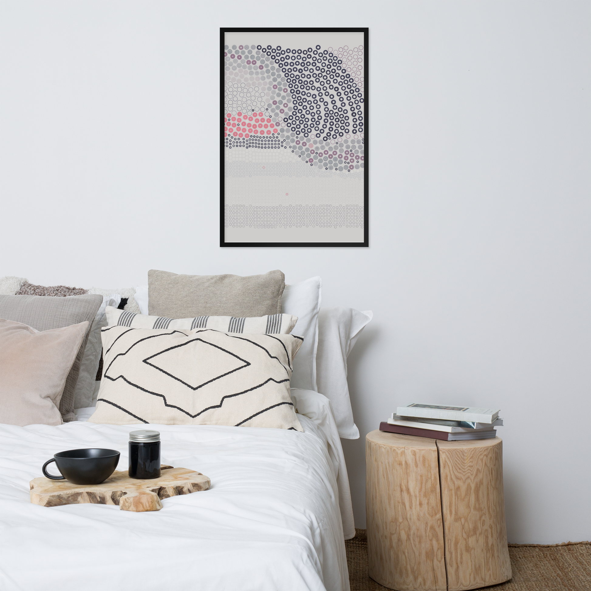Waves Come Crashing - Framed poster - mudfm