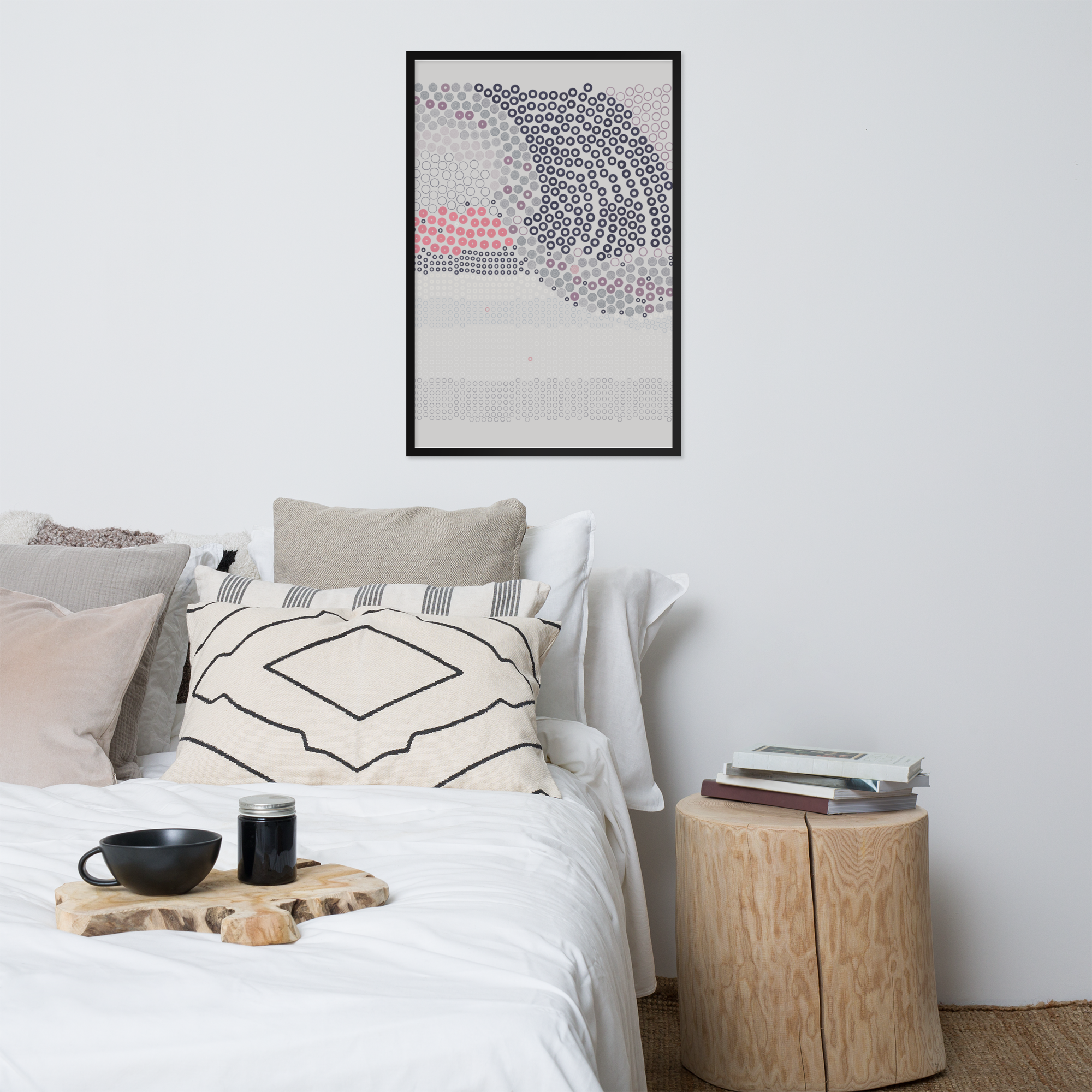 Waves Come Crashing - Framed poster - mudfm