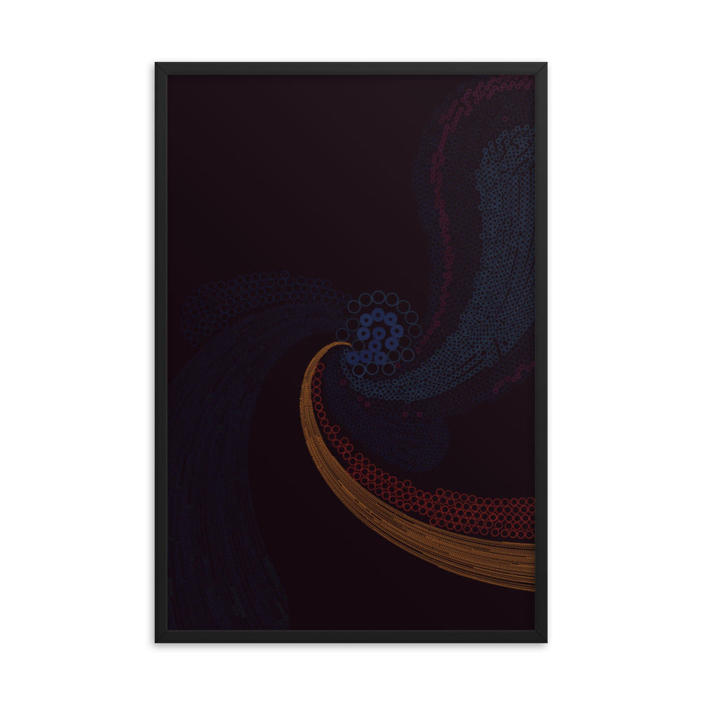 Come With - Framed poster - mudfm
