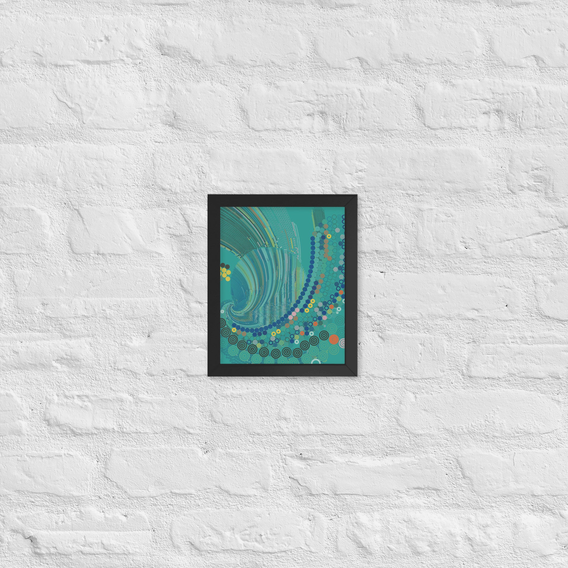 T33l Waves - Framed poster - mudfm