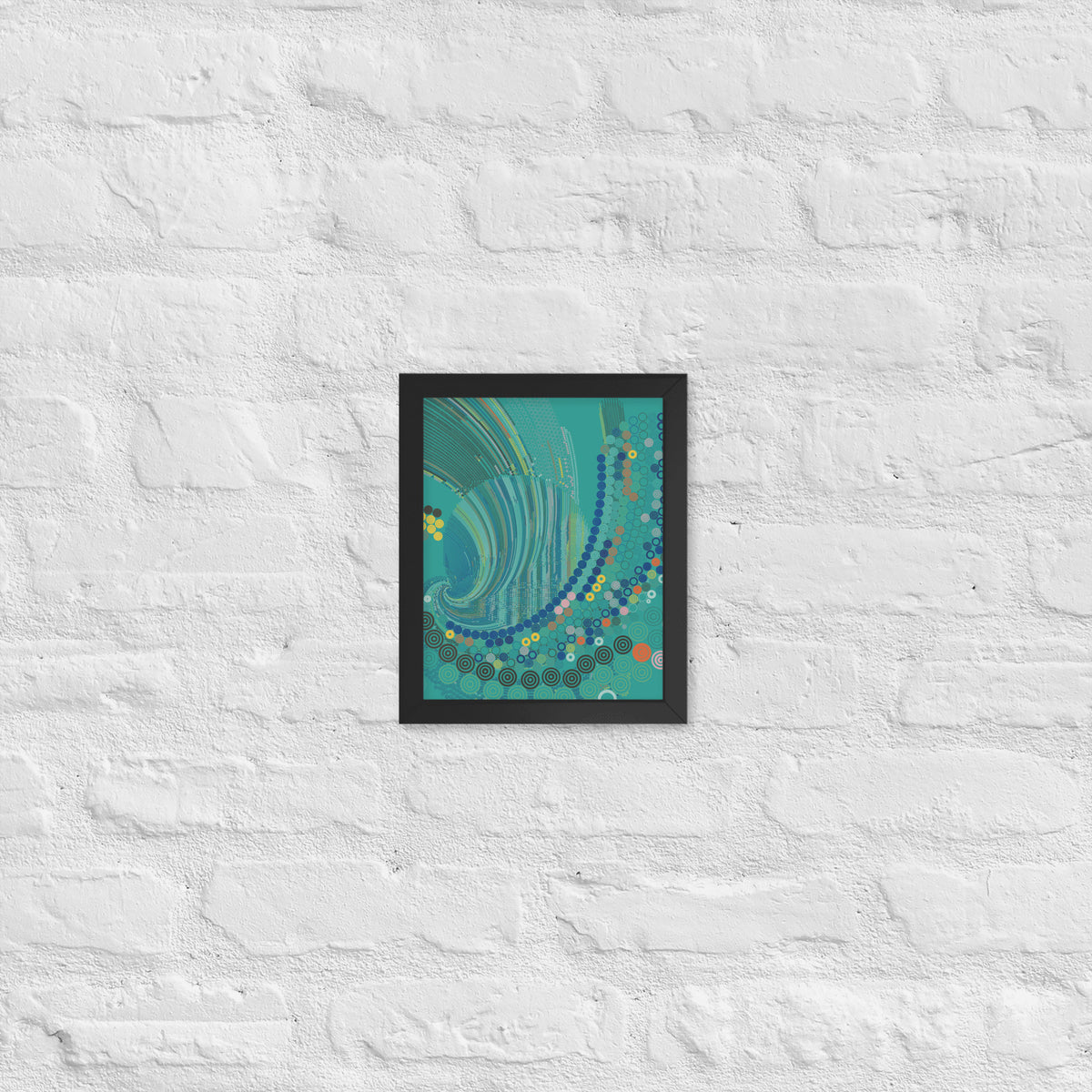 T33l Waves - Framed poster - mudfm