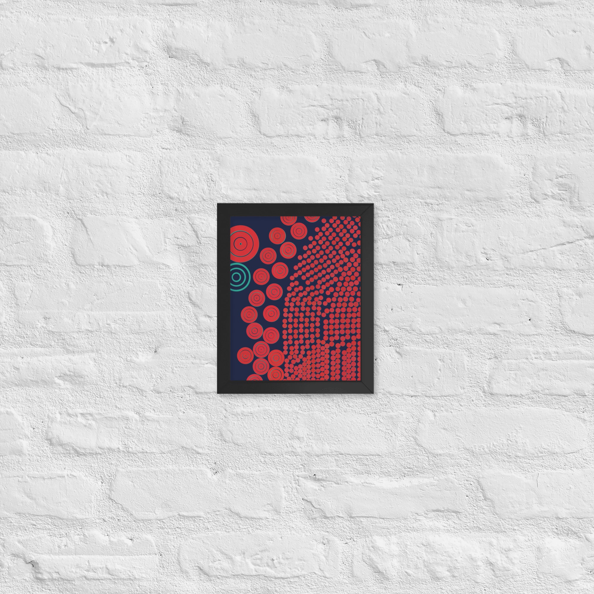 Donuts - Framed poster - mudfm