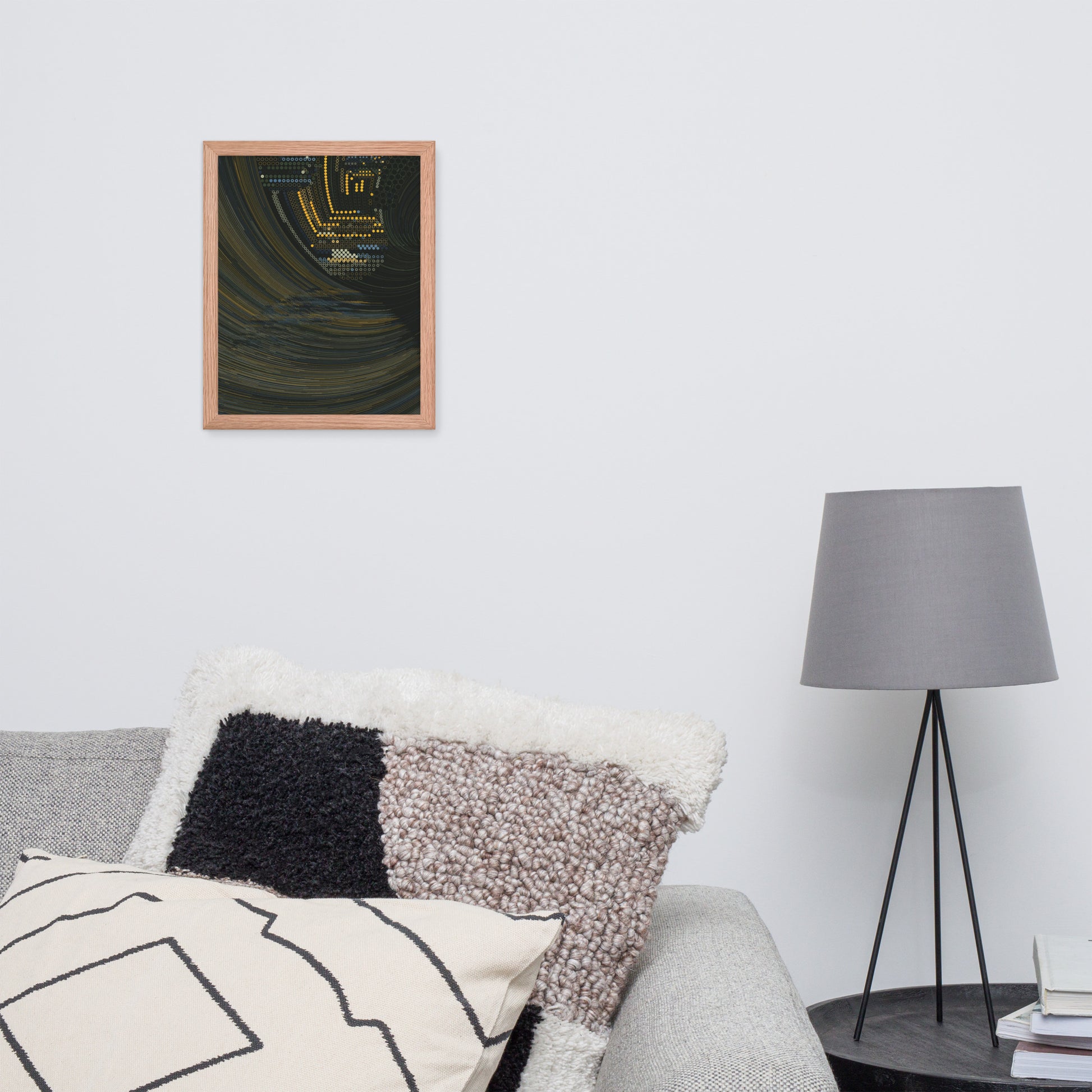 Coded at Sea - Framed poster - mudfm