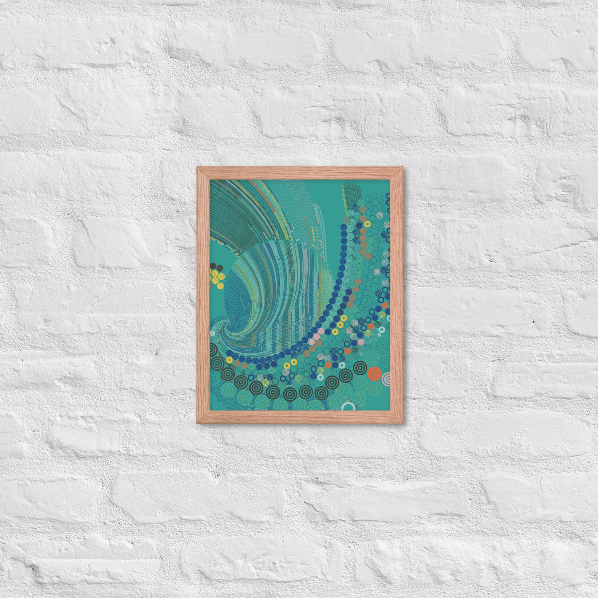 T33l Waves - Framed poster - mudfm