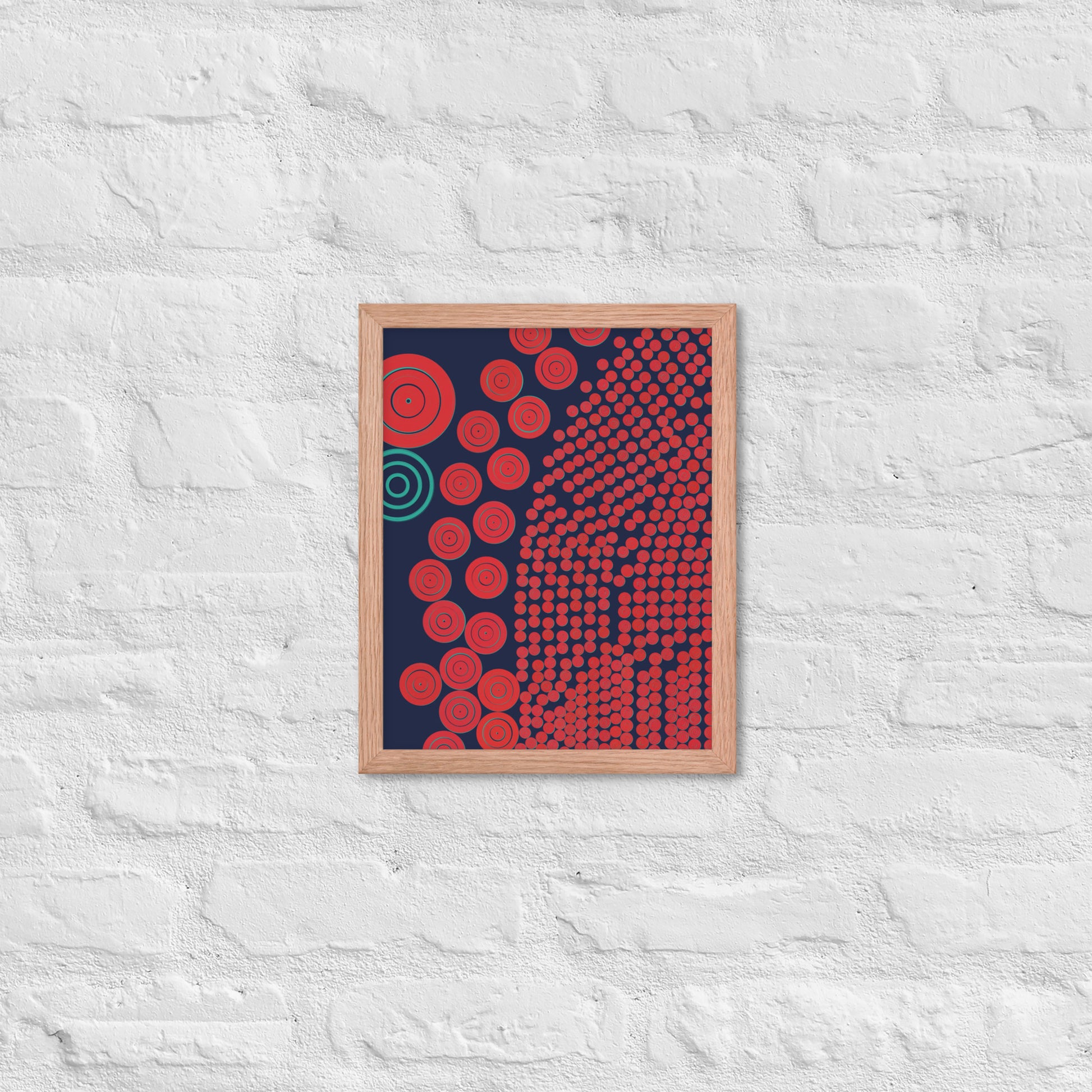 Donuts - Framed poster - mudfm