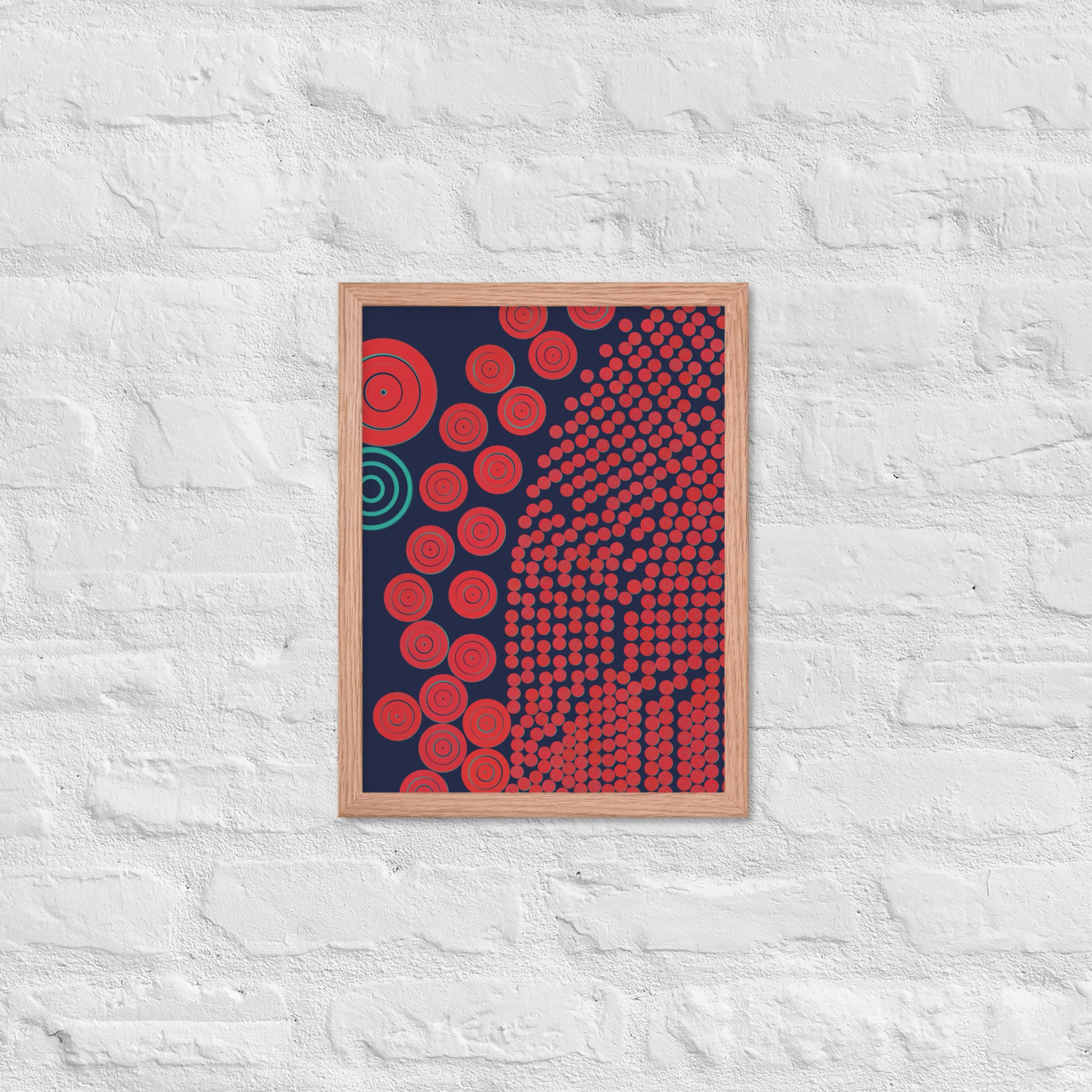 Donuts - Framed poster - mudfm