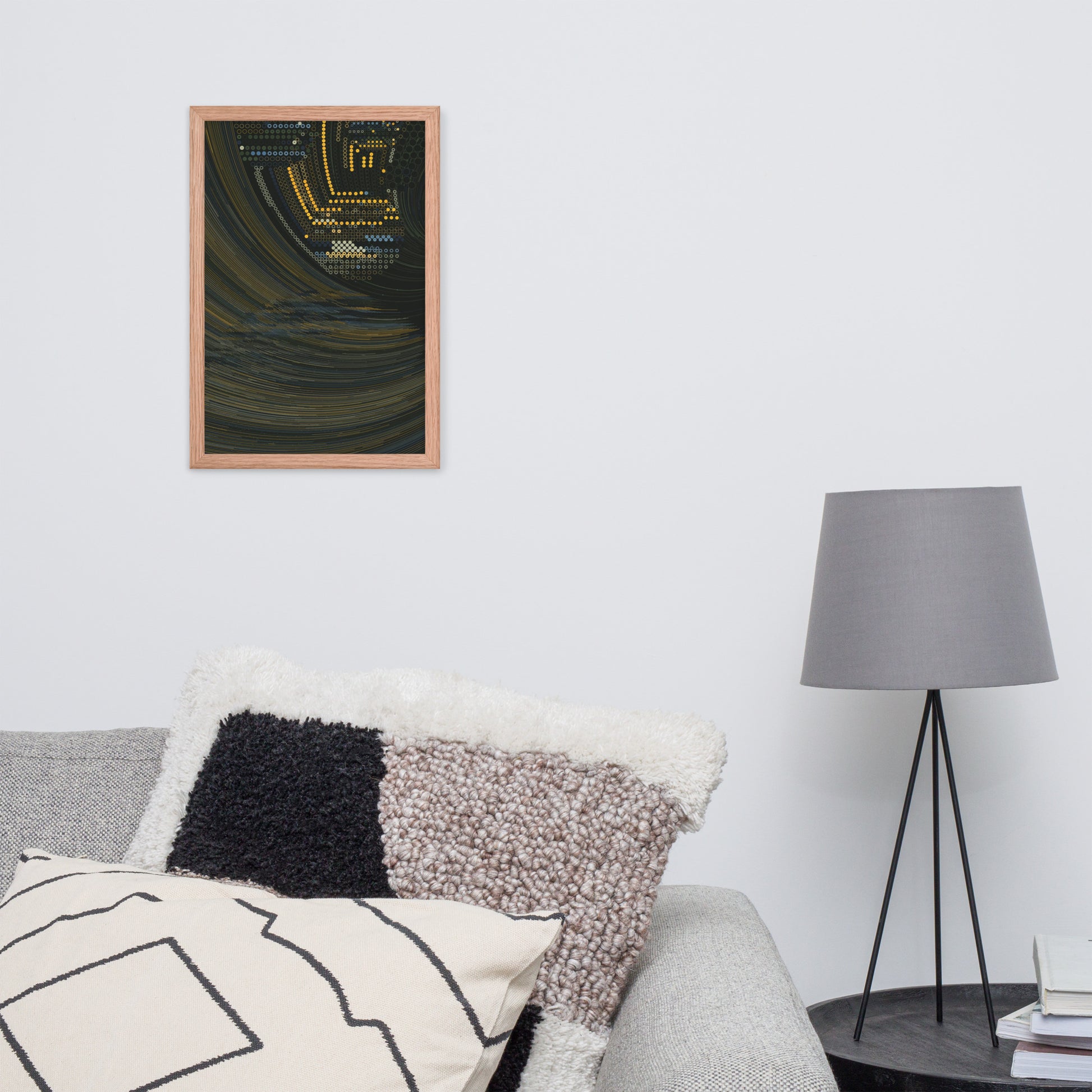 Coded at Sea - Framed poster - mudfm