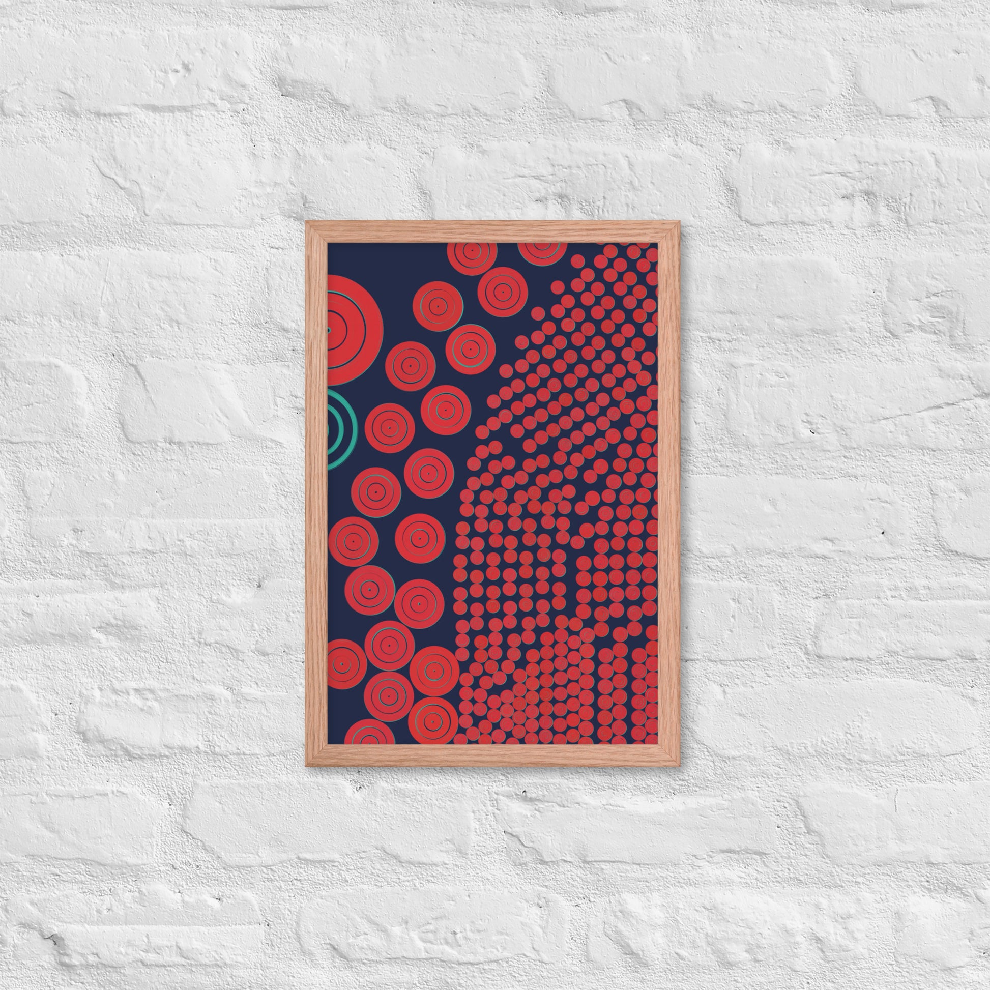Donuts - Framed poster - mudfm
