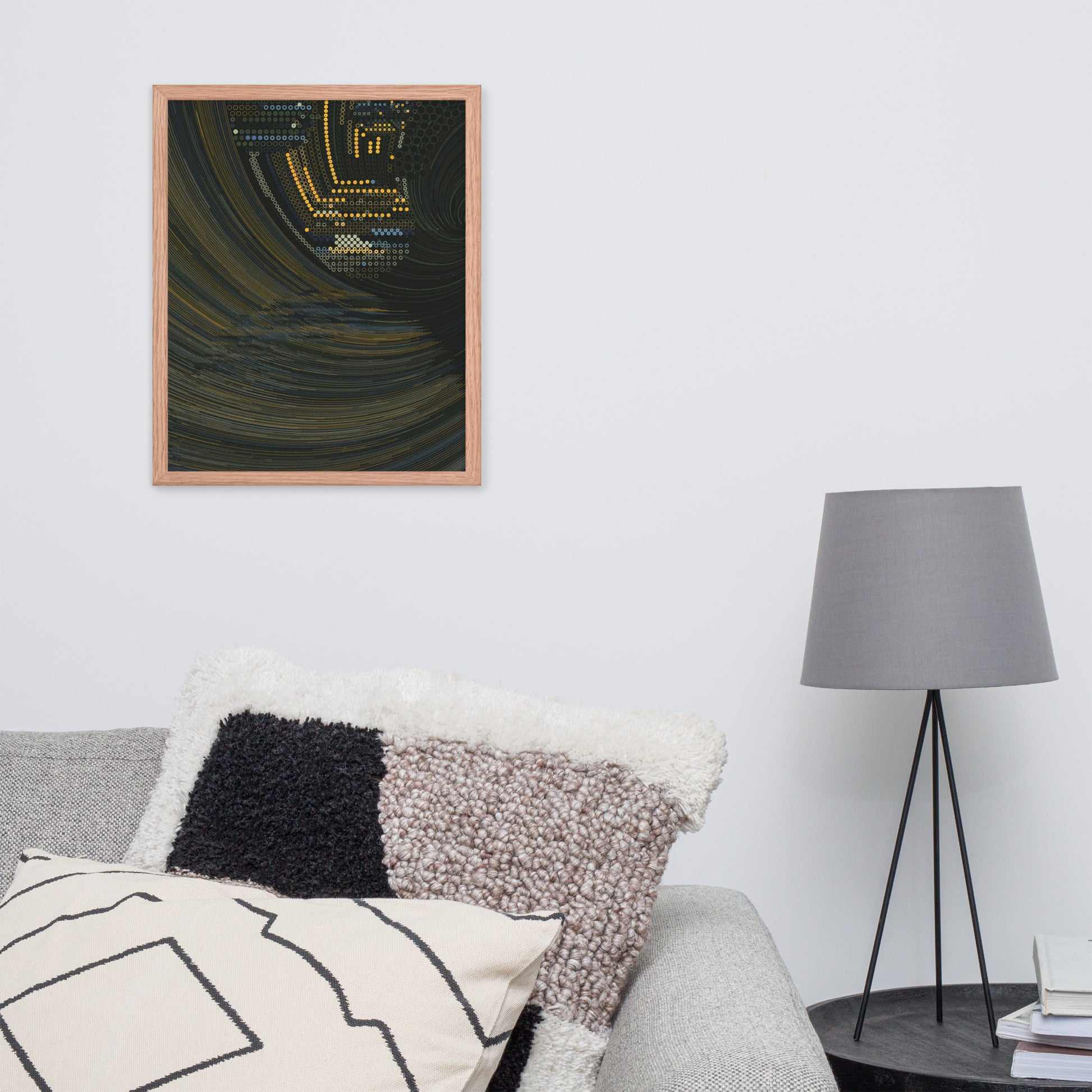 Coded at Sea - Framed poster - mudfm