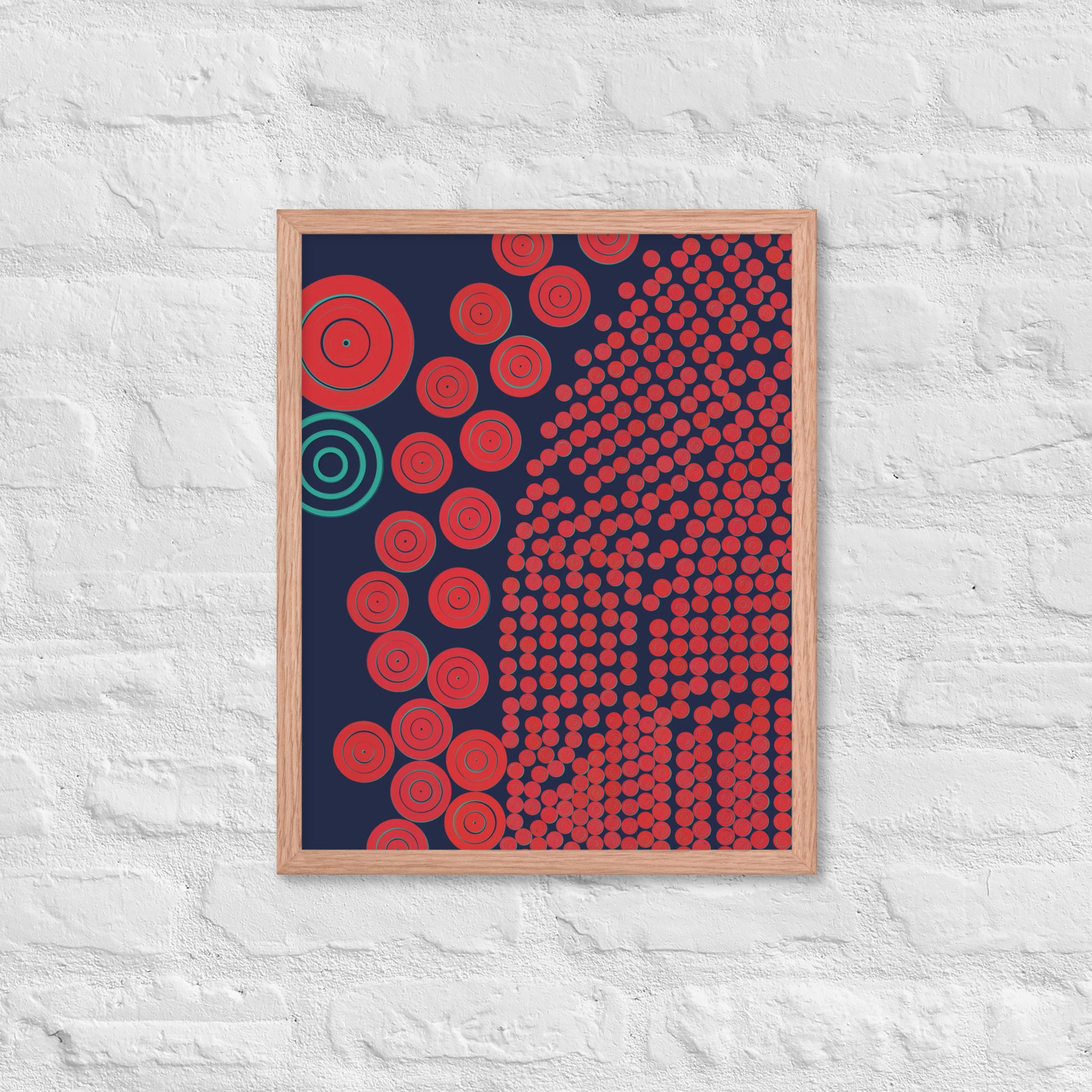 Donuts - Framed poster - mudfm
