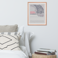 Waves Come Crashing - Framed poster - mudfm