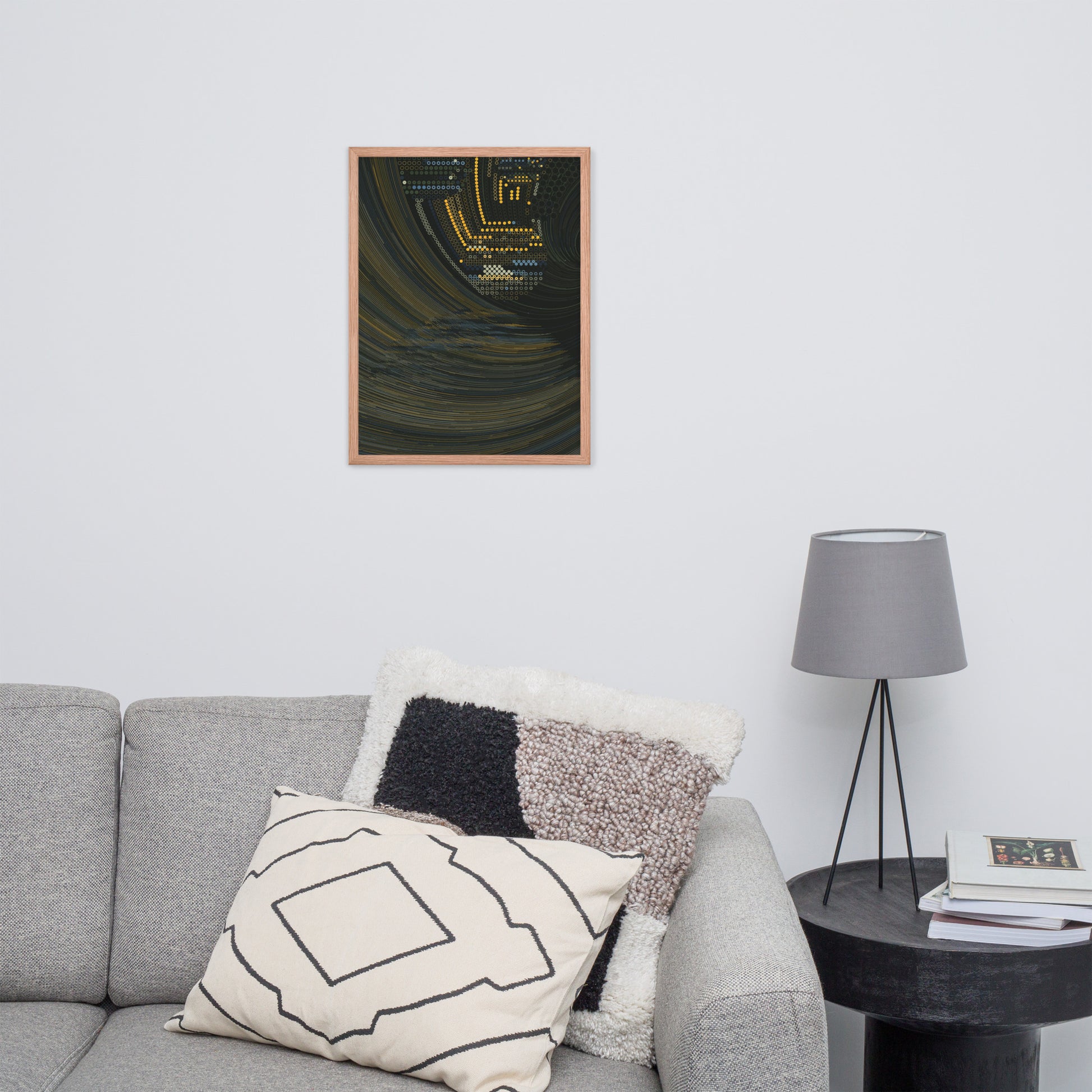Coded at Sea - Framed poster - mudfm