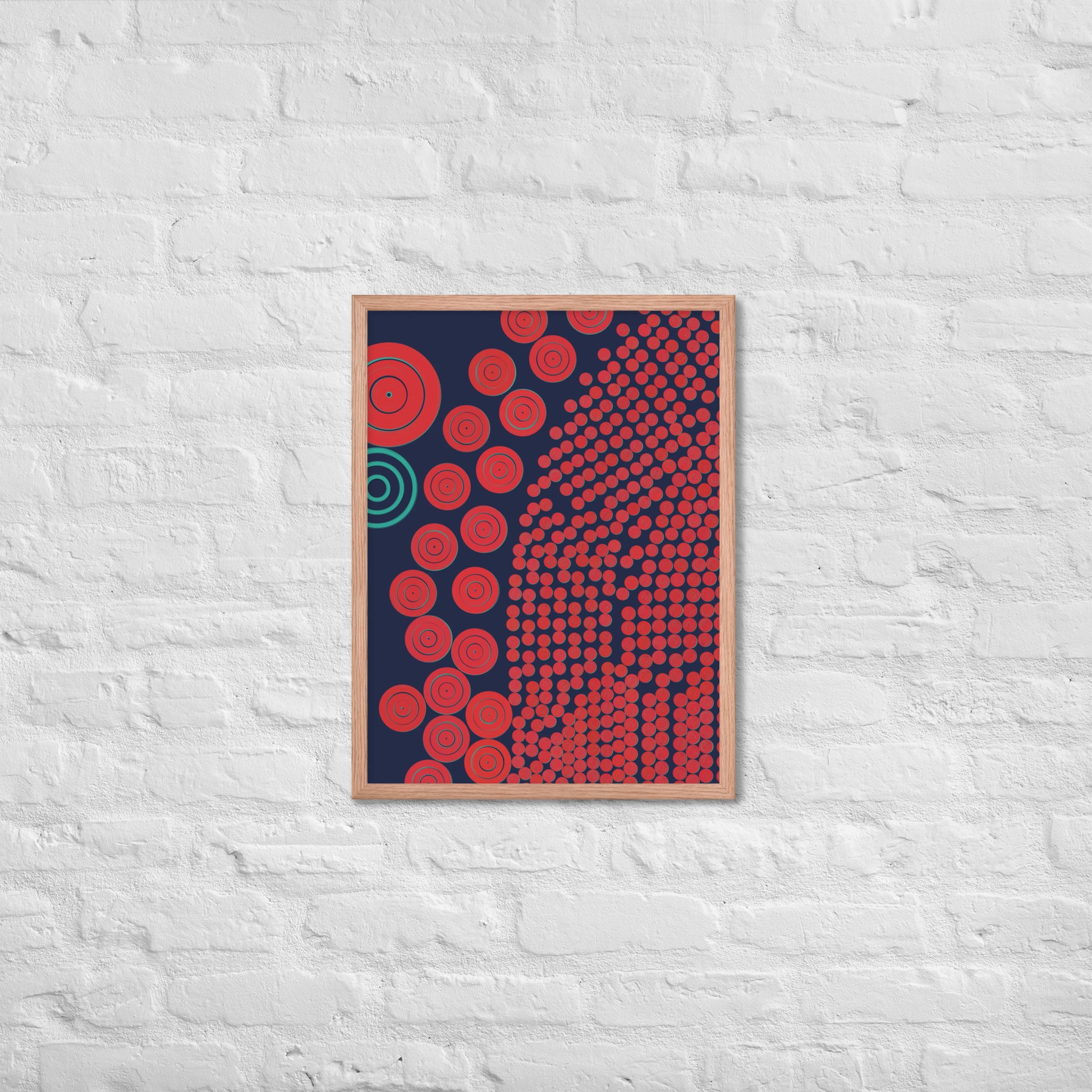 Donuts - Framed poster - mudfm