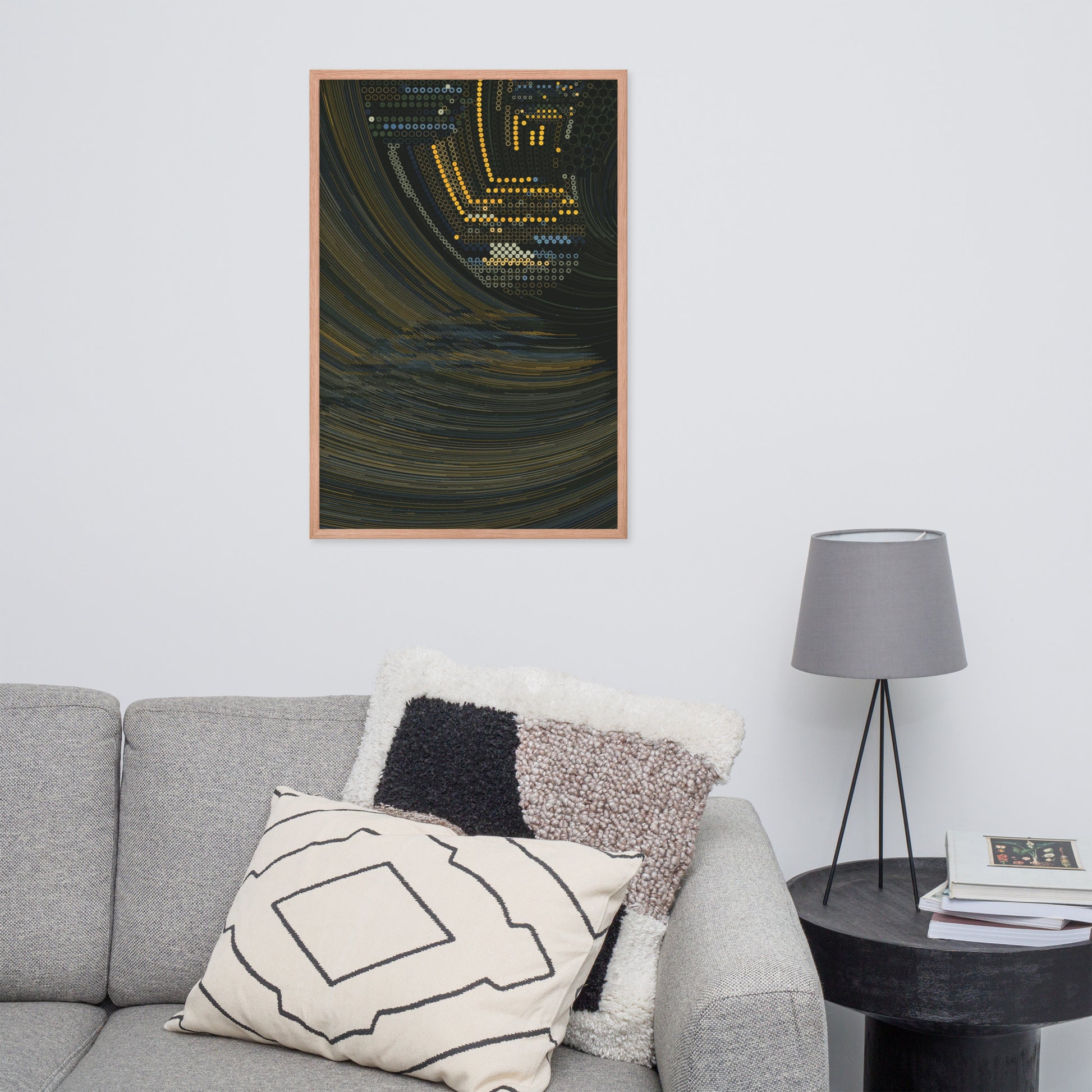 Coded at Sea - Framed poster - mudfm