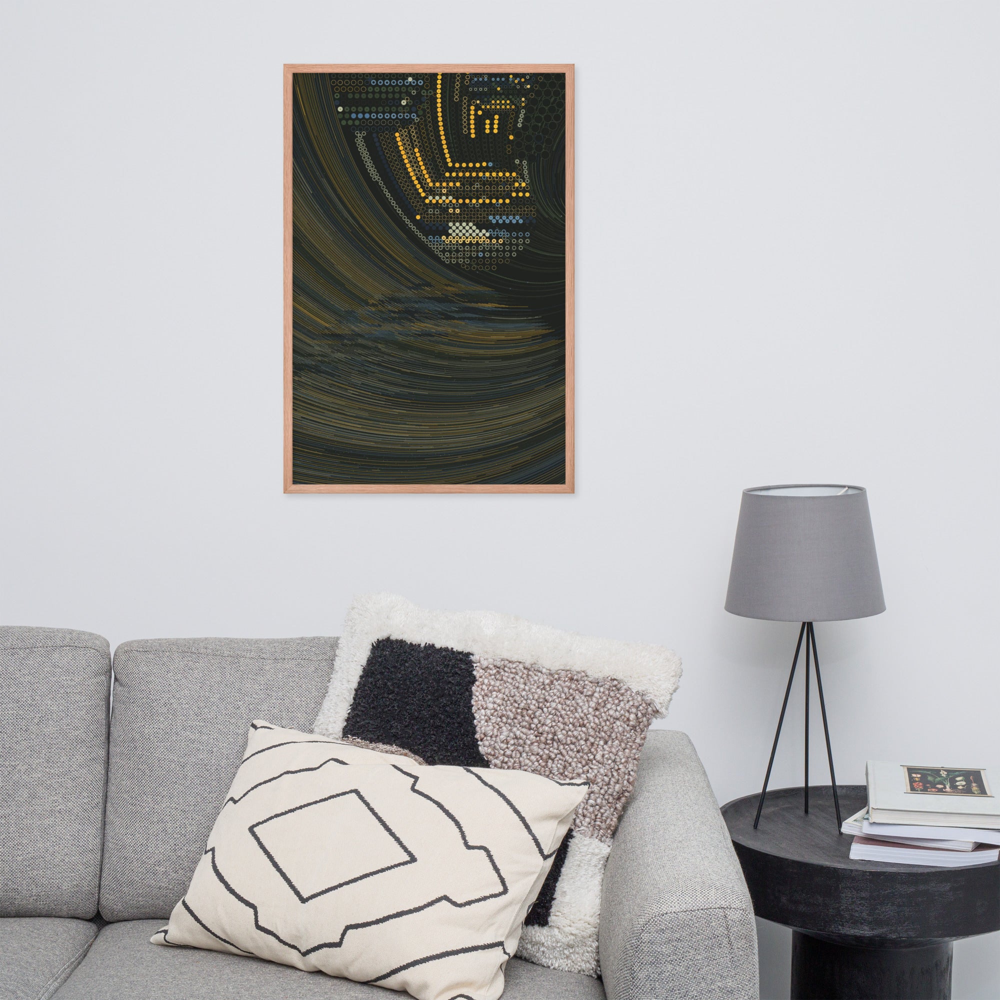 Coded at Sea - Framed poster - mudfm