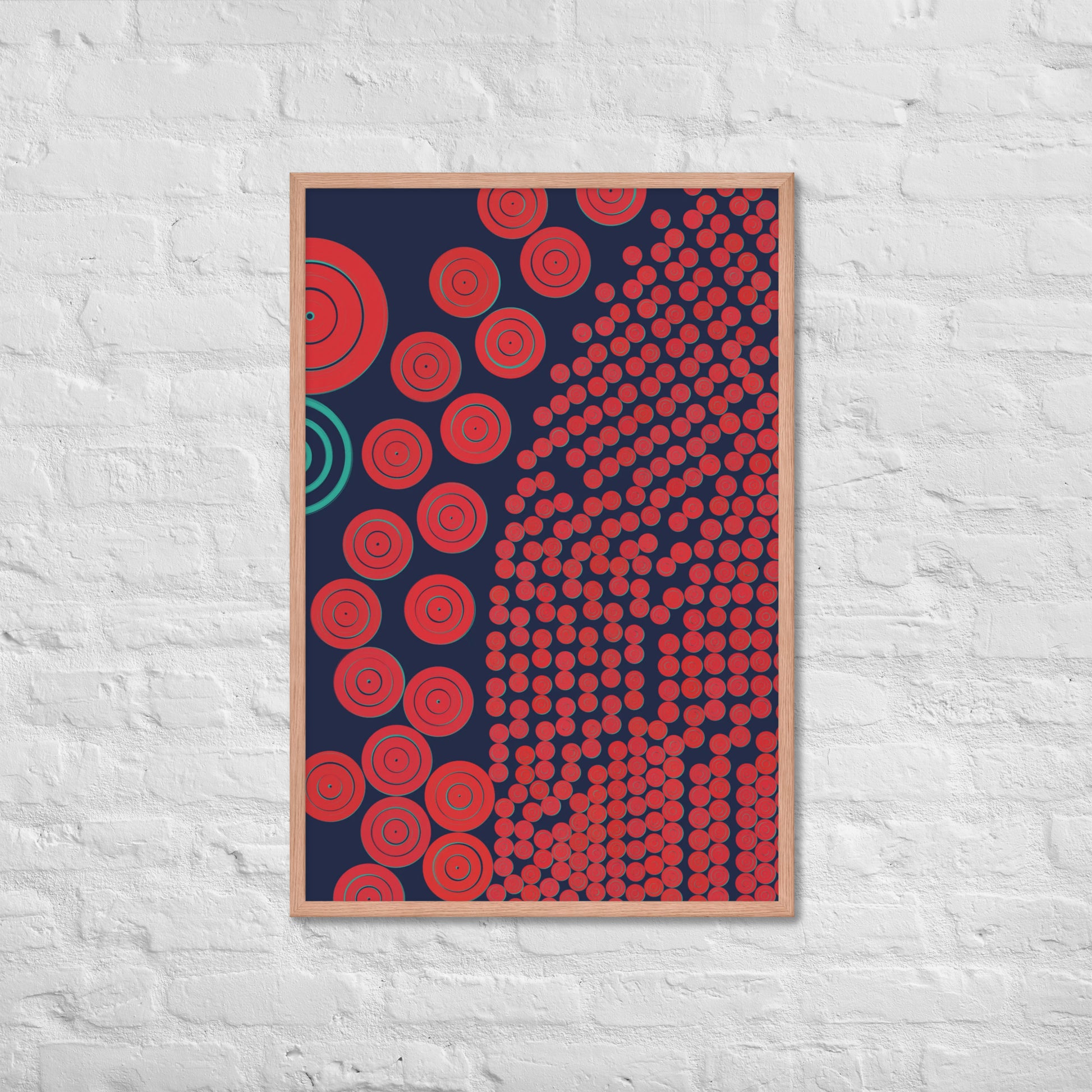 Donuts - Framed poster - mudfm