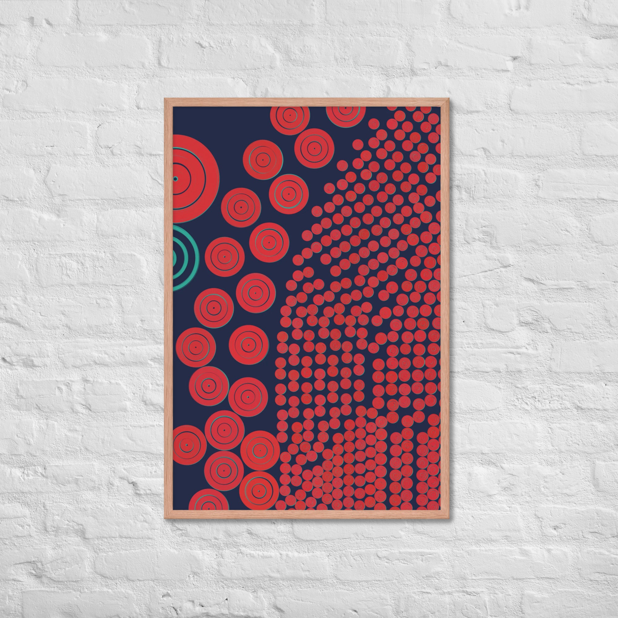 Donuts - Framed poster - mudfm