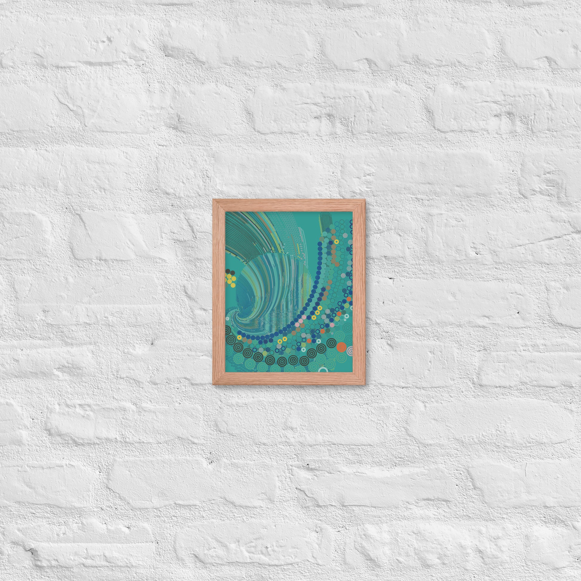 T33l Waves - Framed poster - mudfm