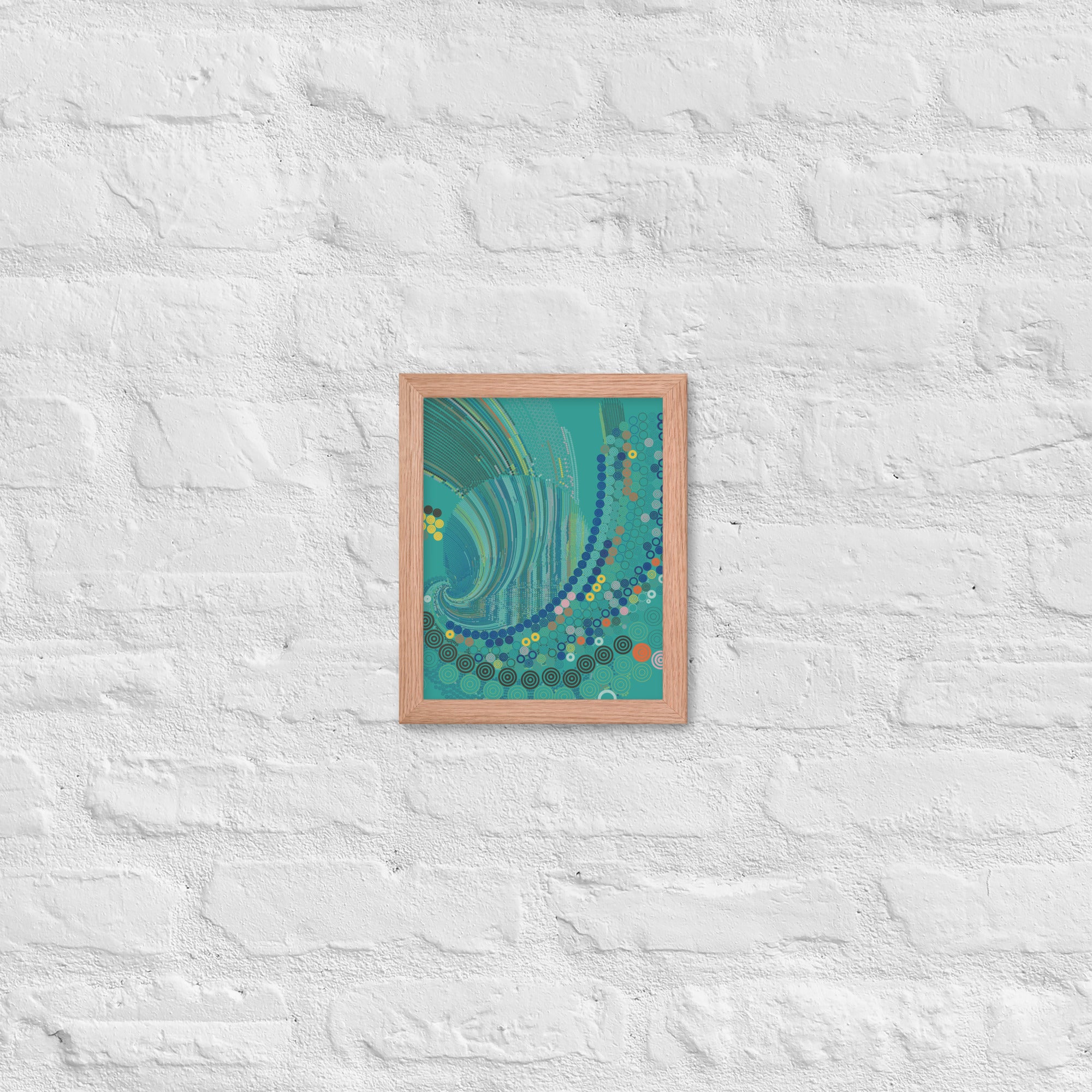 T33l Waves - Framed poster - mudfm