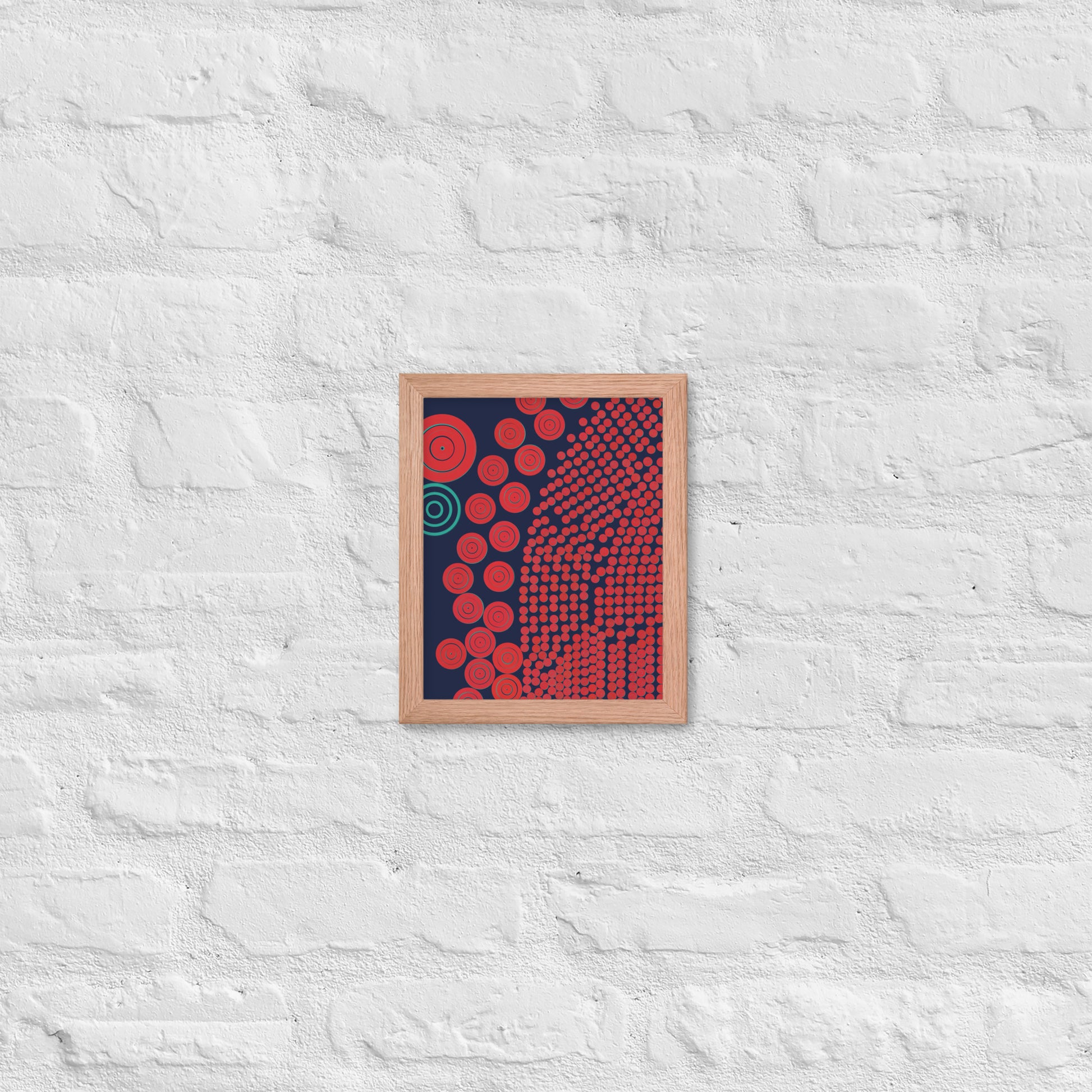 Donuts - Framed poster - mudfm