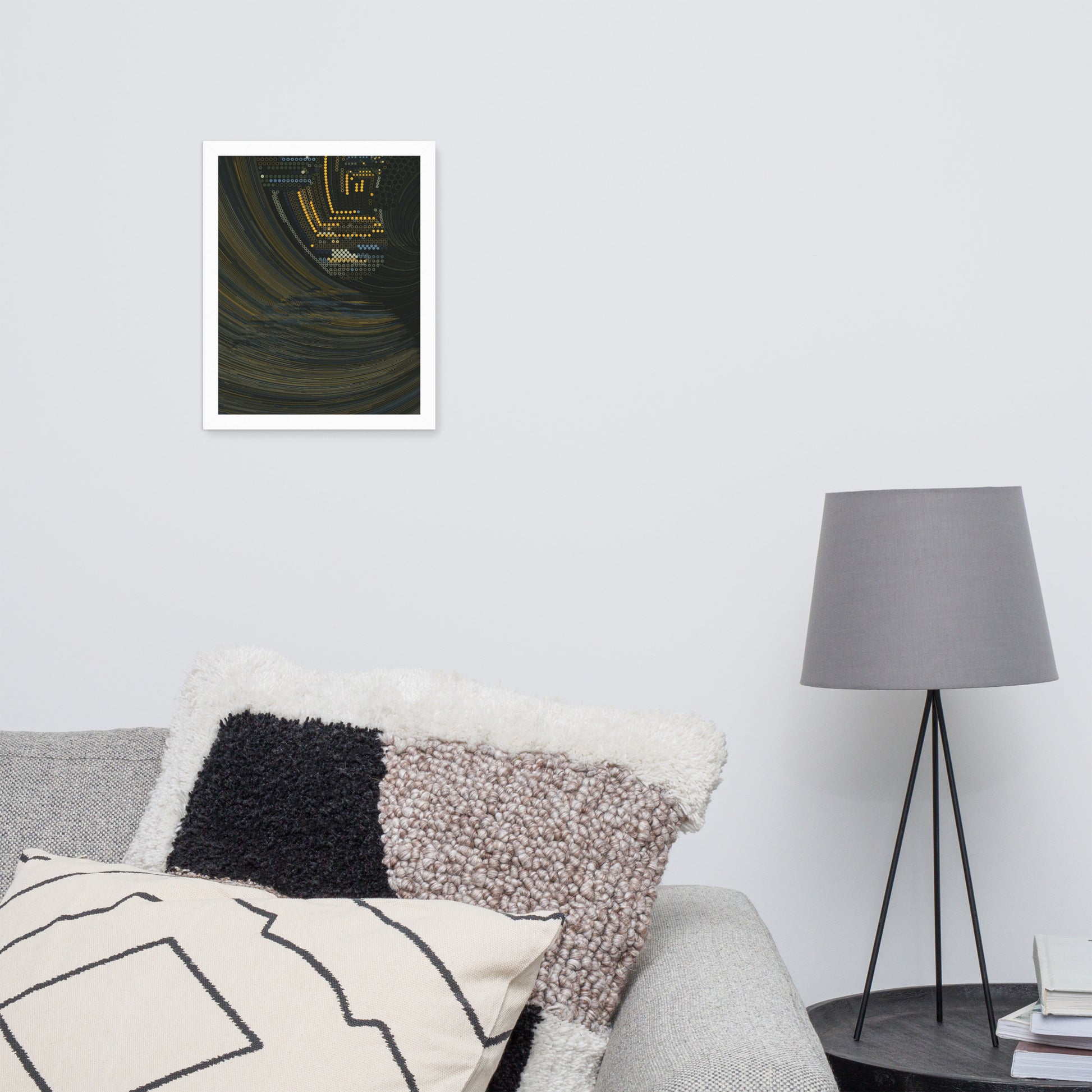 Coded at Sea - Framed poster - mudfm