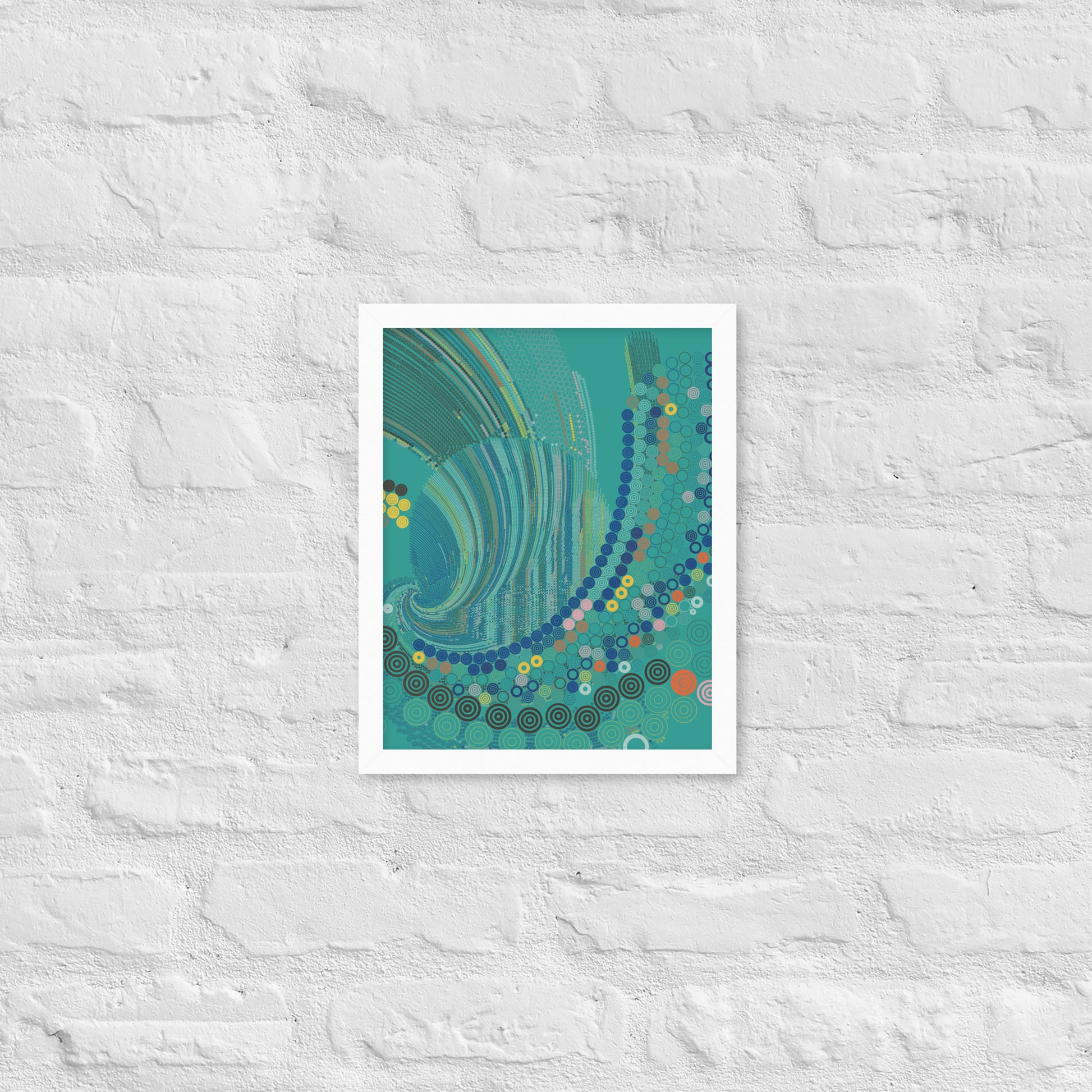 T33l Waves - Framed poster - mudfm