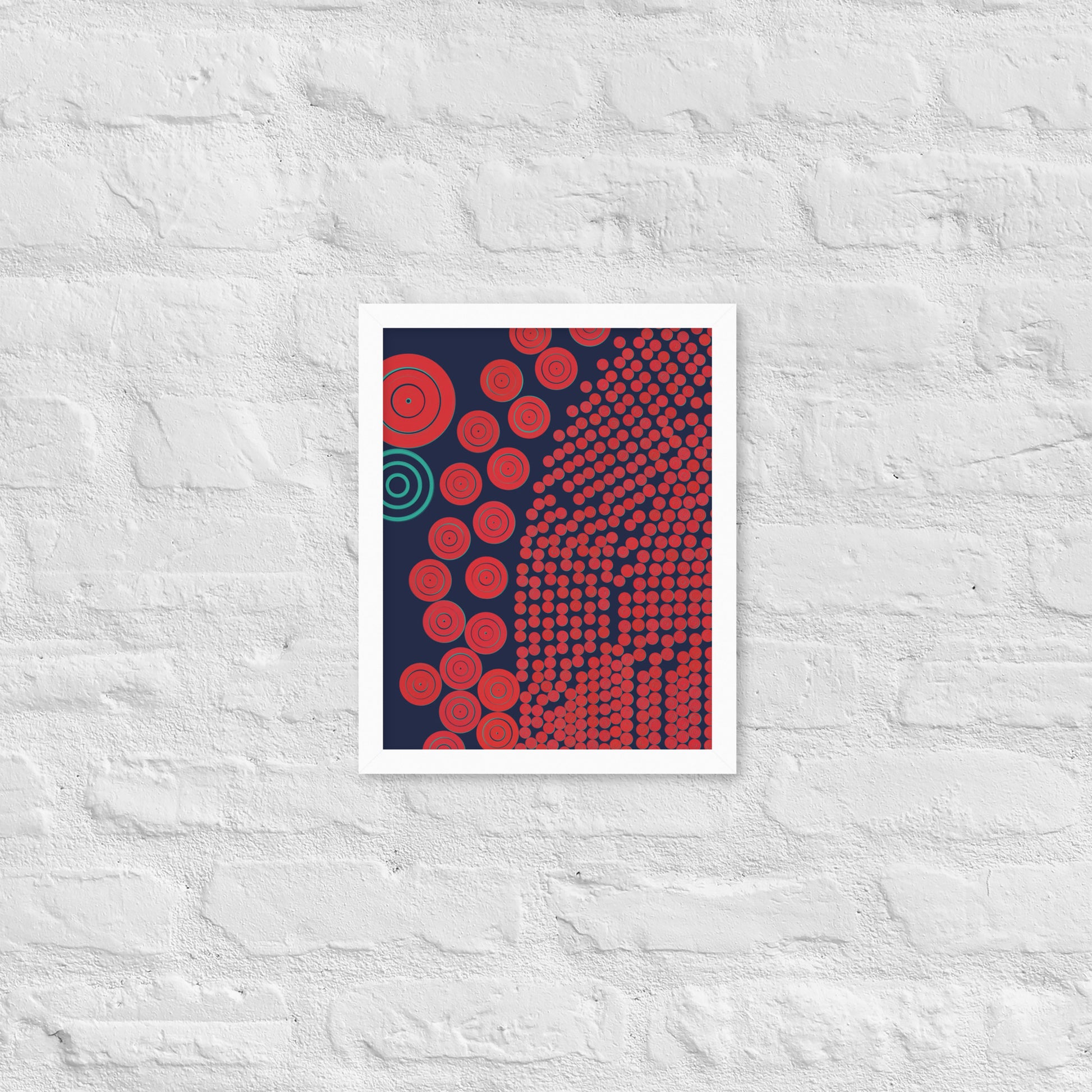 Donuts - Framed poster - mudfm