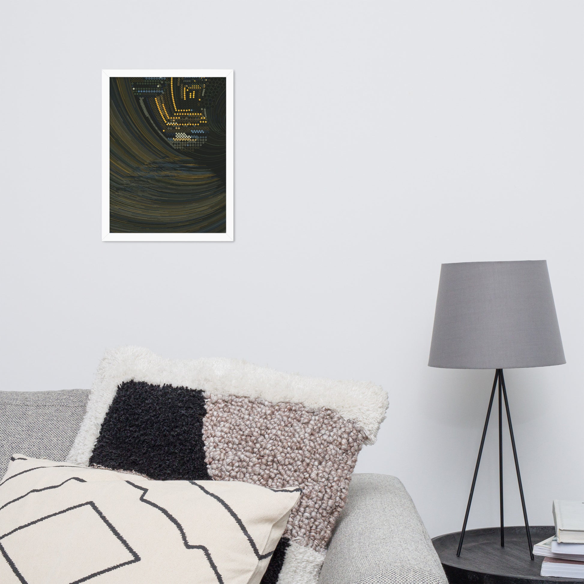 Coded at Sea - Framed poster - mudfm