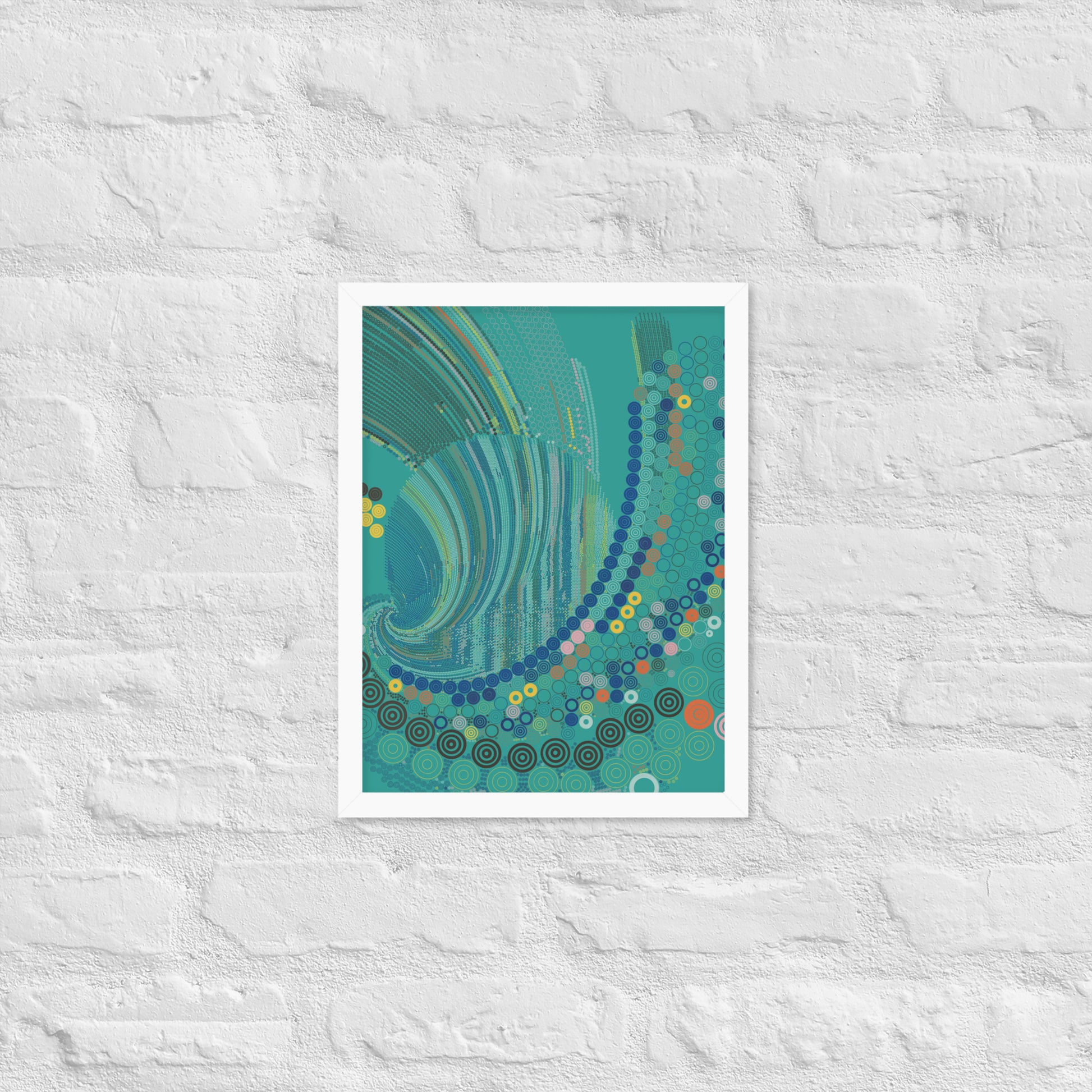 T33l Waves - Framed poster - mudfm