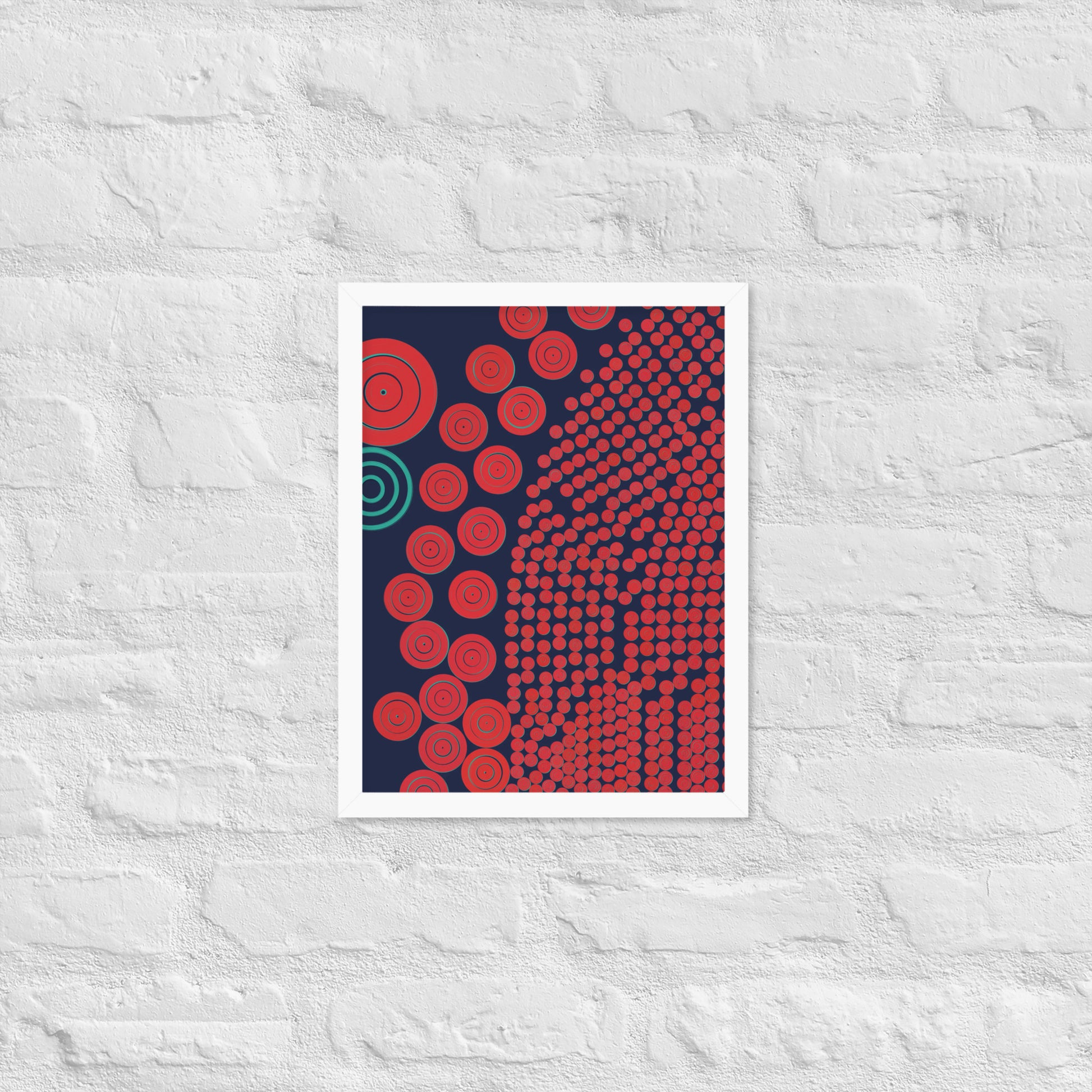Donuts - Framed poster - mudfm