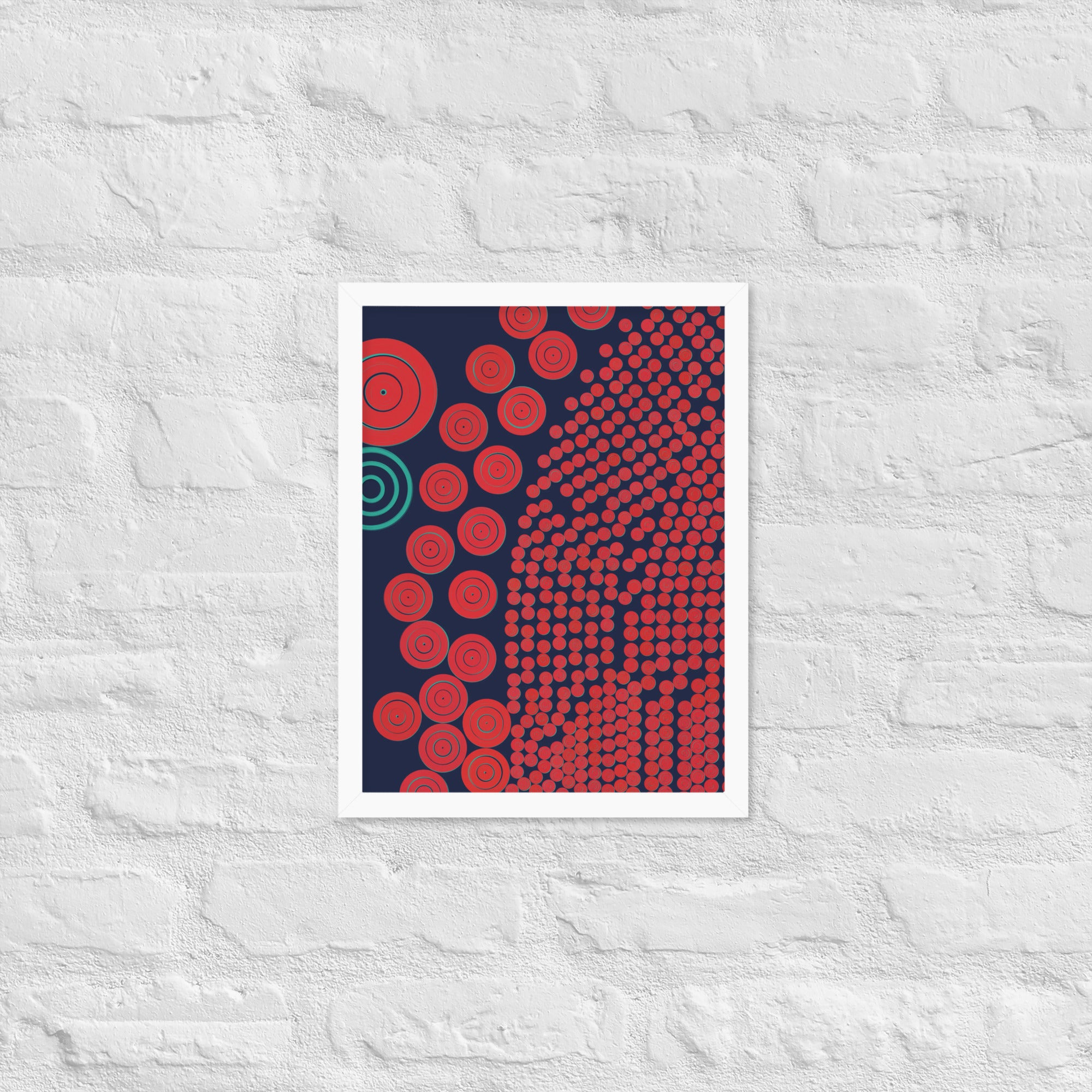 Donuts - Framed poster - mudfm