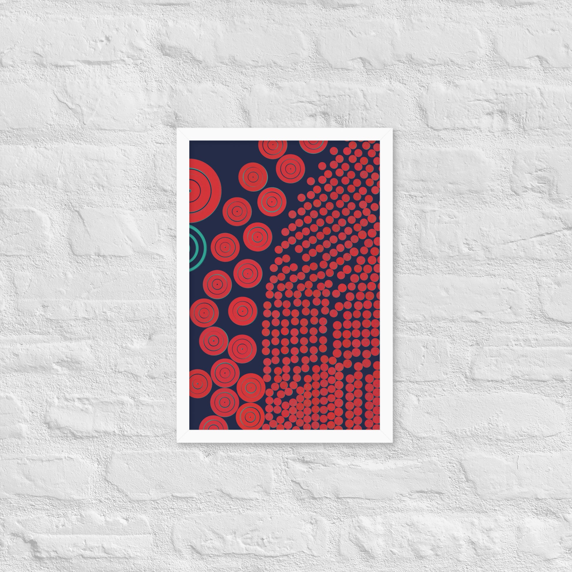 Donuts - Framed poster - mudfm
