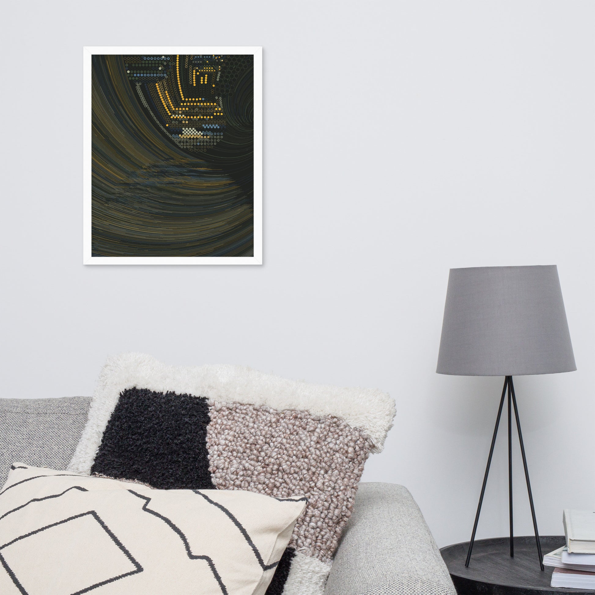Coded at Sea - Framed poster - mudfm