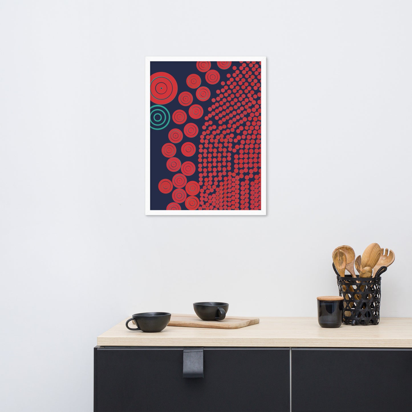 Donuts - Framed poster - mudfm