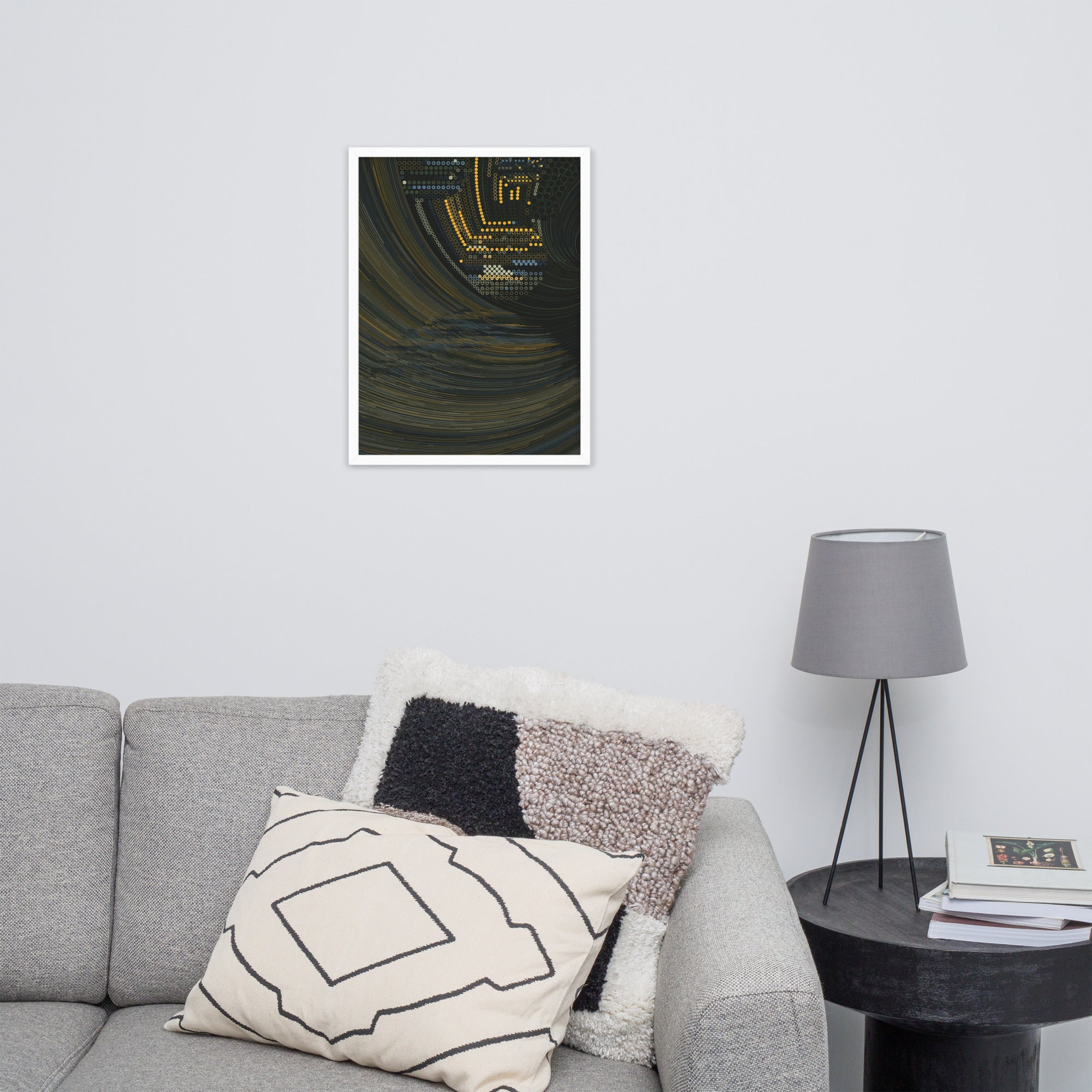 Coded at Sea - Framed poster - mudfm
