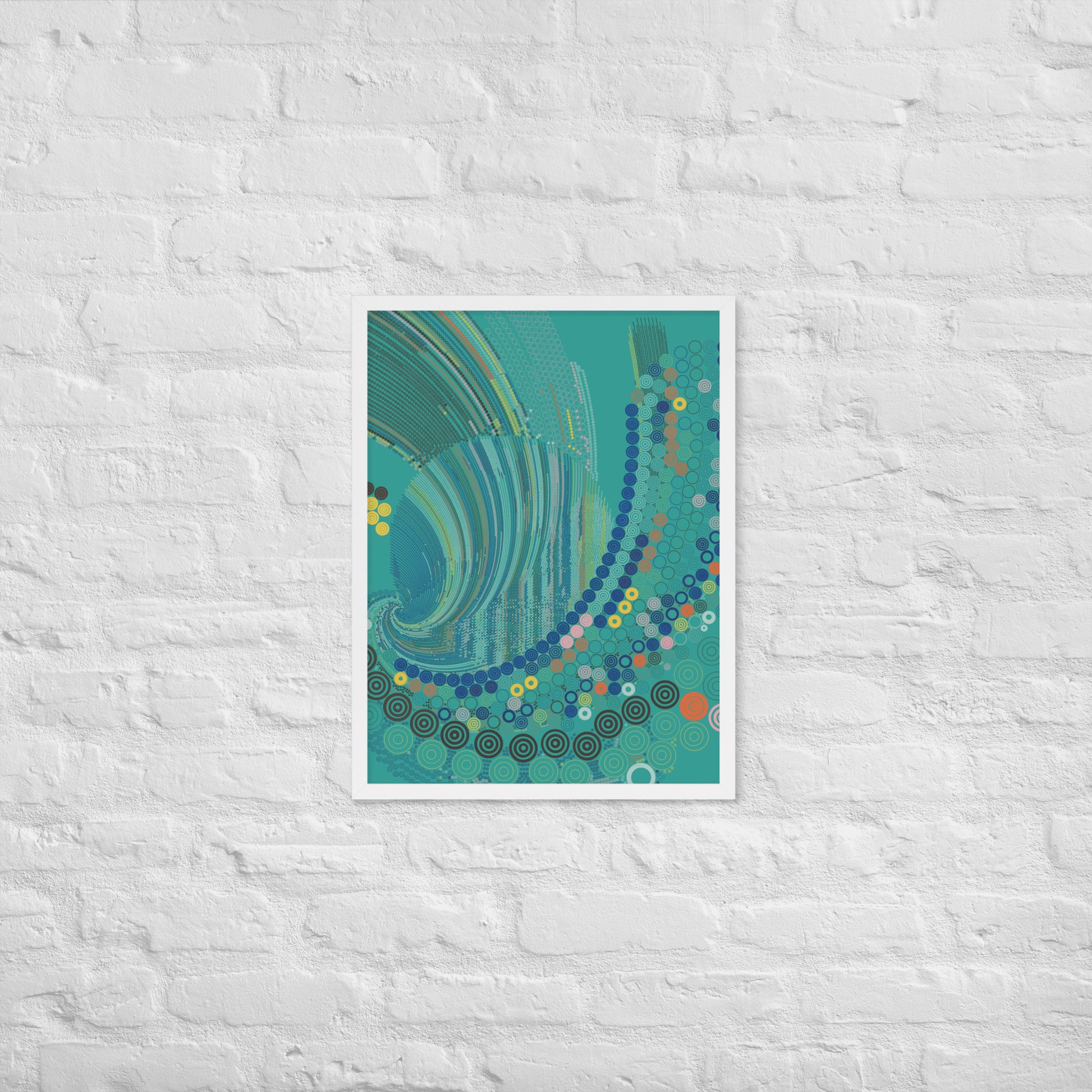 T33l Waves - Framed poster - mudfm