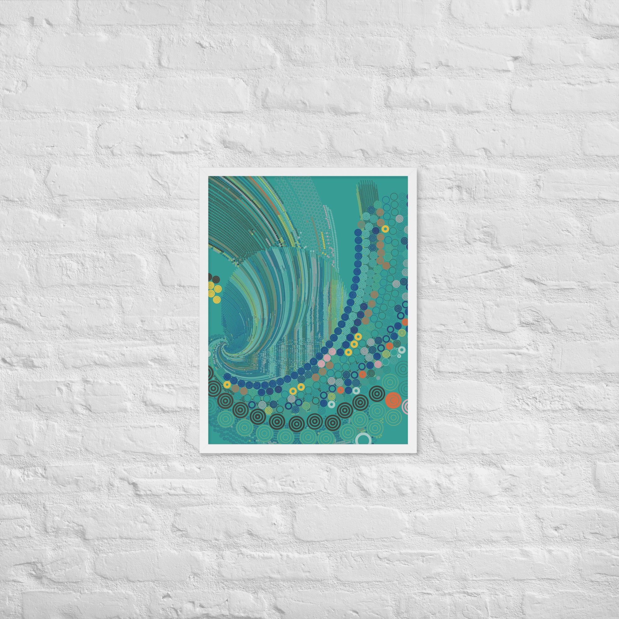 T33l Waves - Framed poster - mudfm