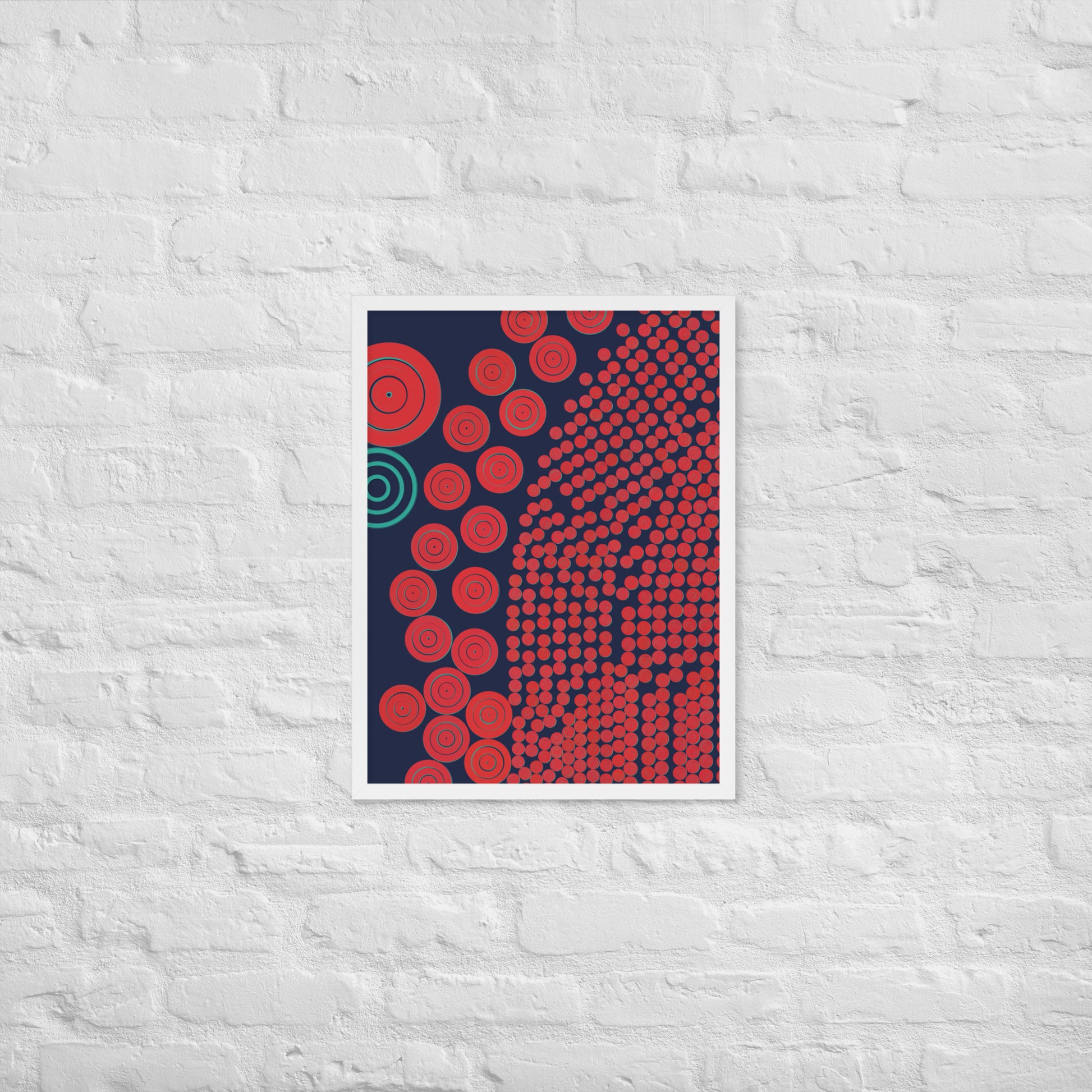 Donuts - Framed poster - mudfm