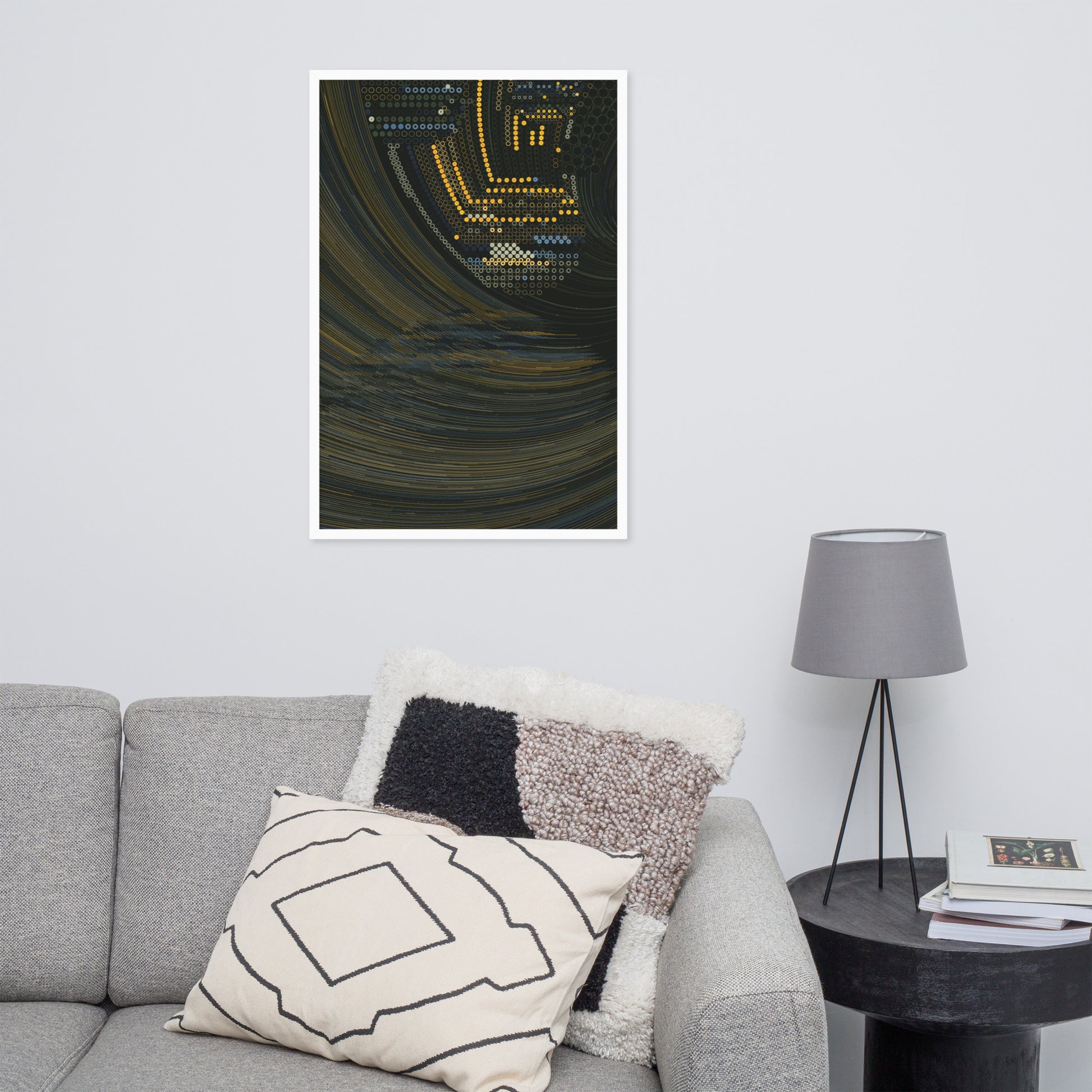 Coded at Sea - Framed poster - mudfm