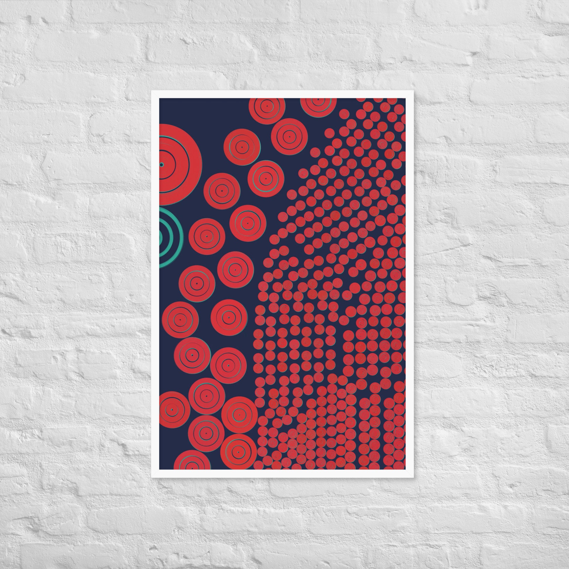 Donuts - Framed poster - mudfm