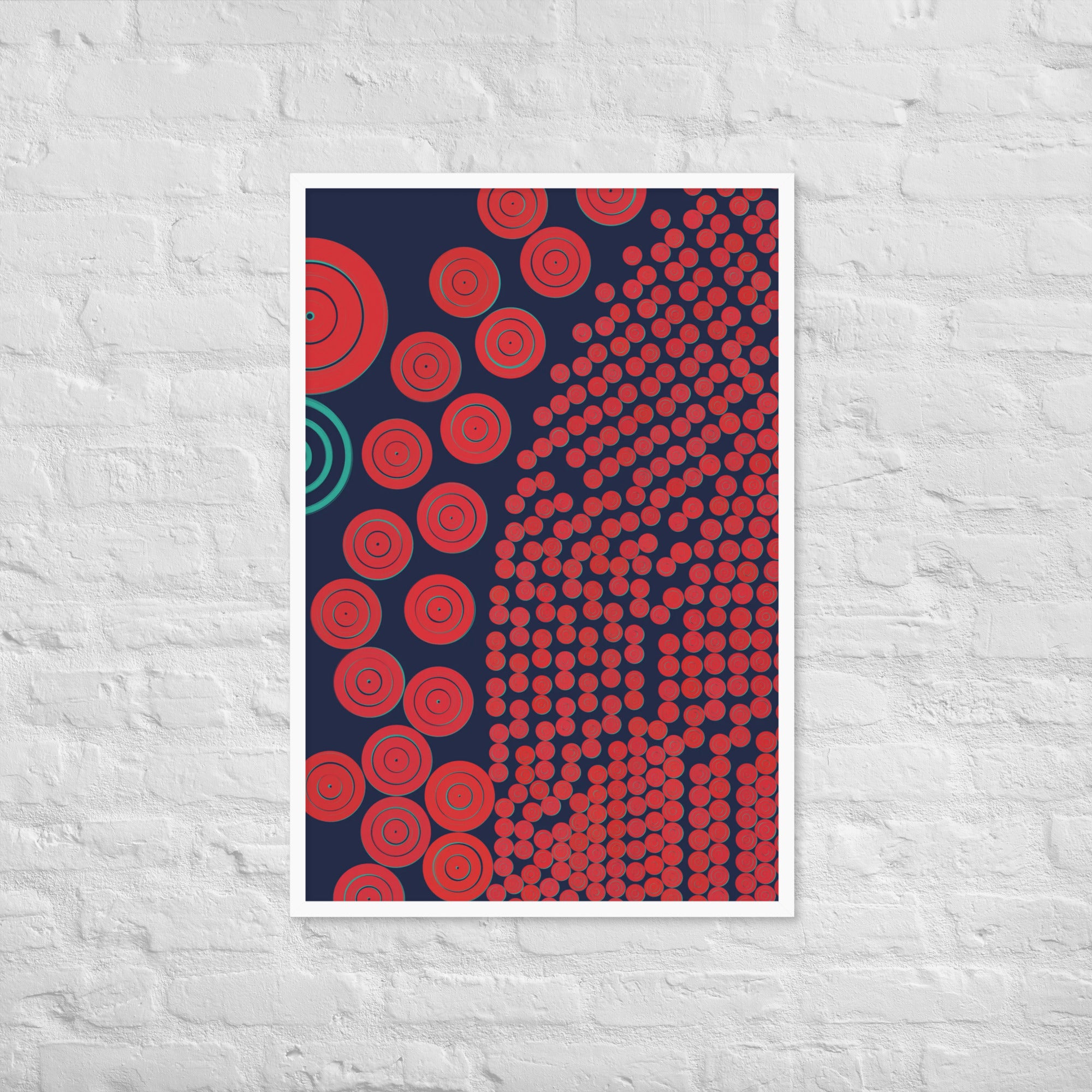 Donuts - Framed poster - mudfm