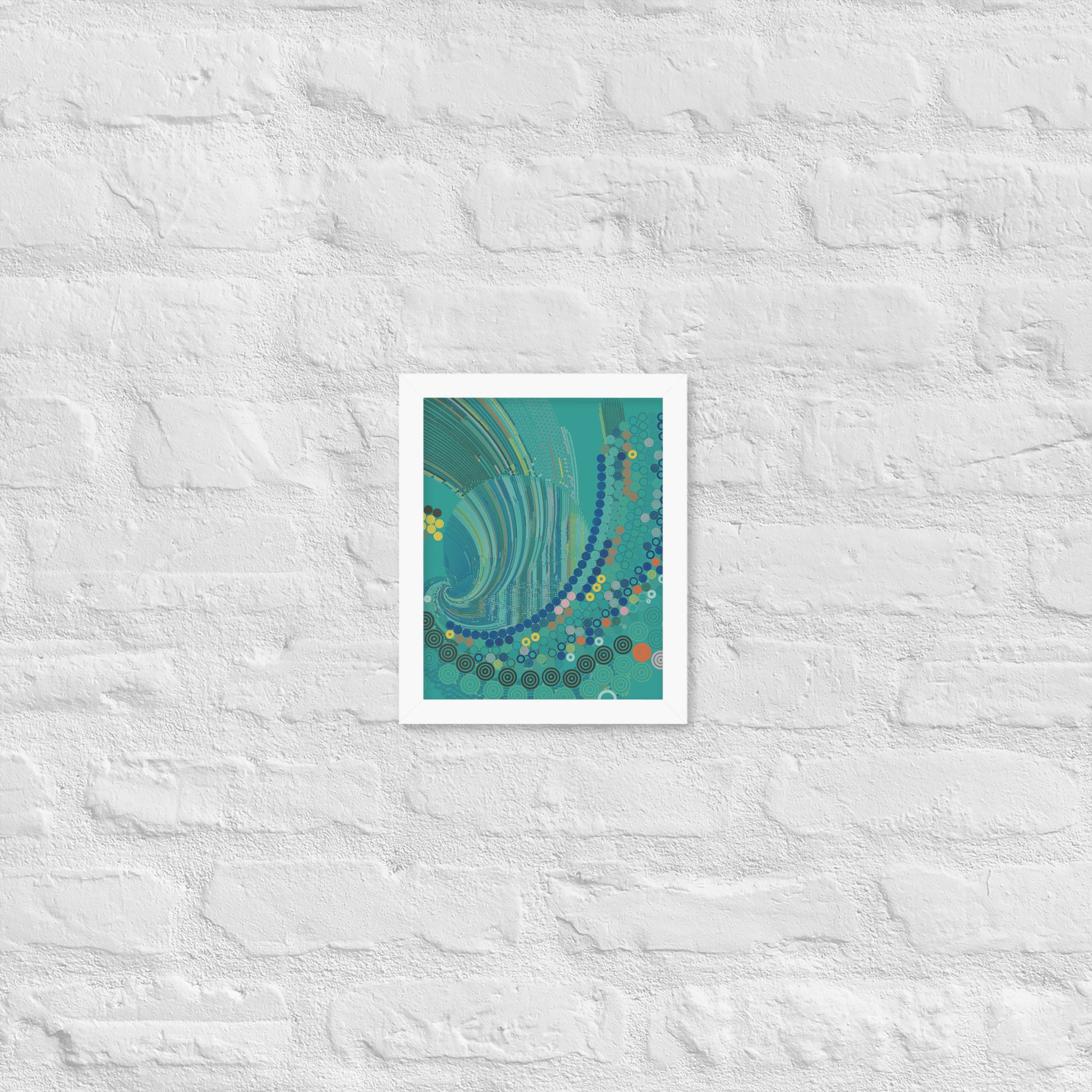 T33l Waves - Framed poster - mudfm