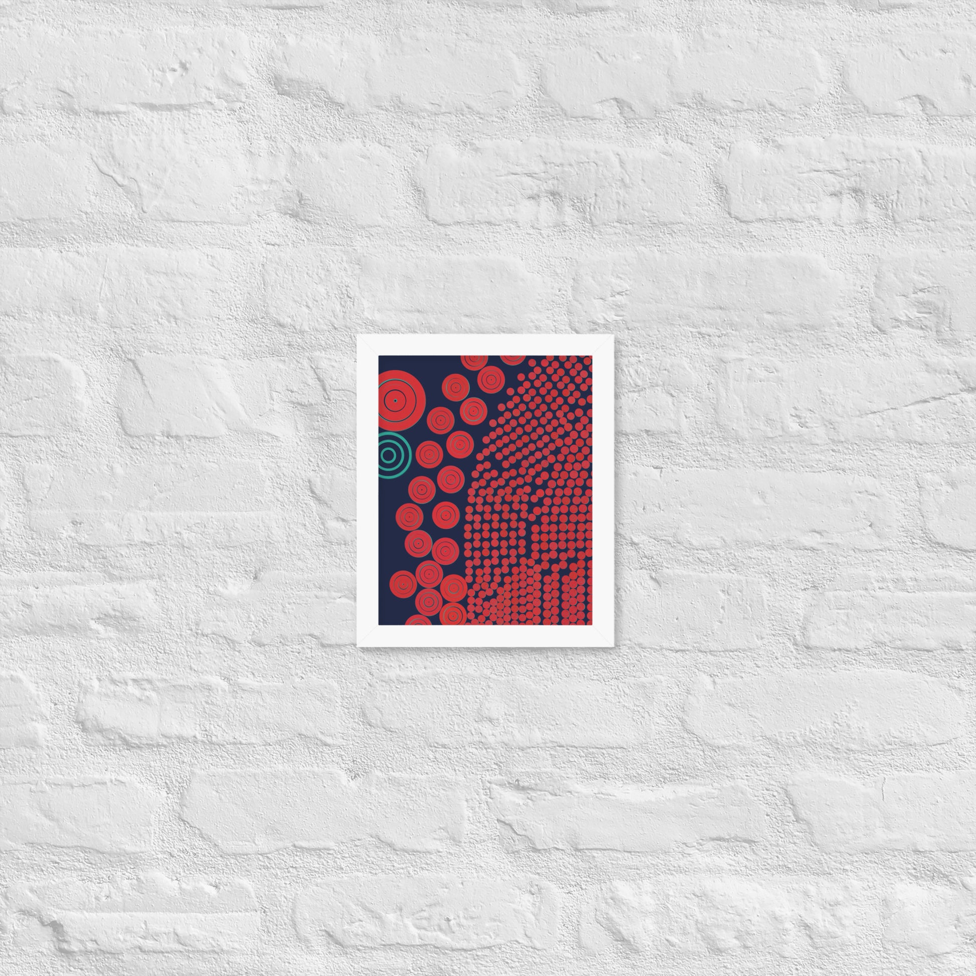 Donuts - Framed poster - mudfm